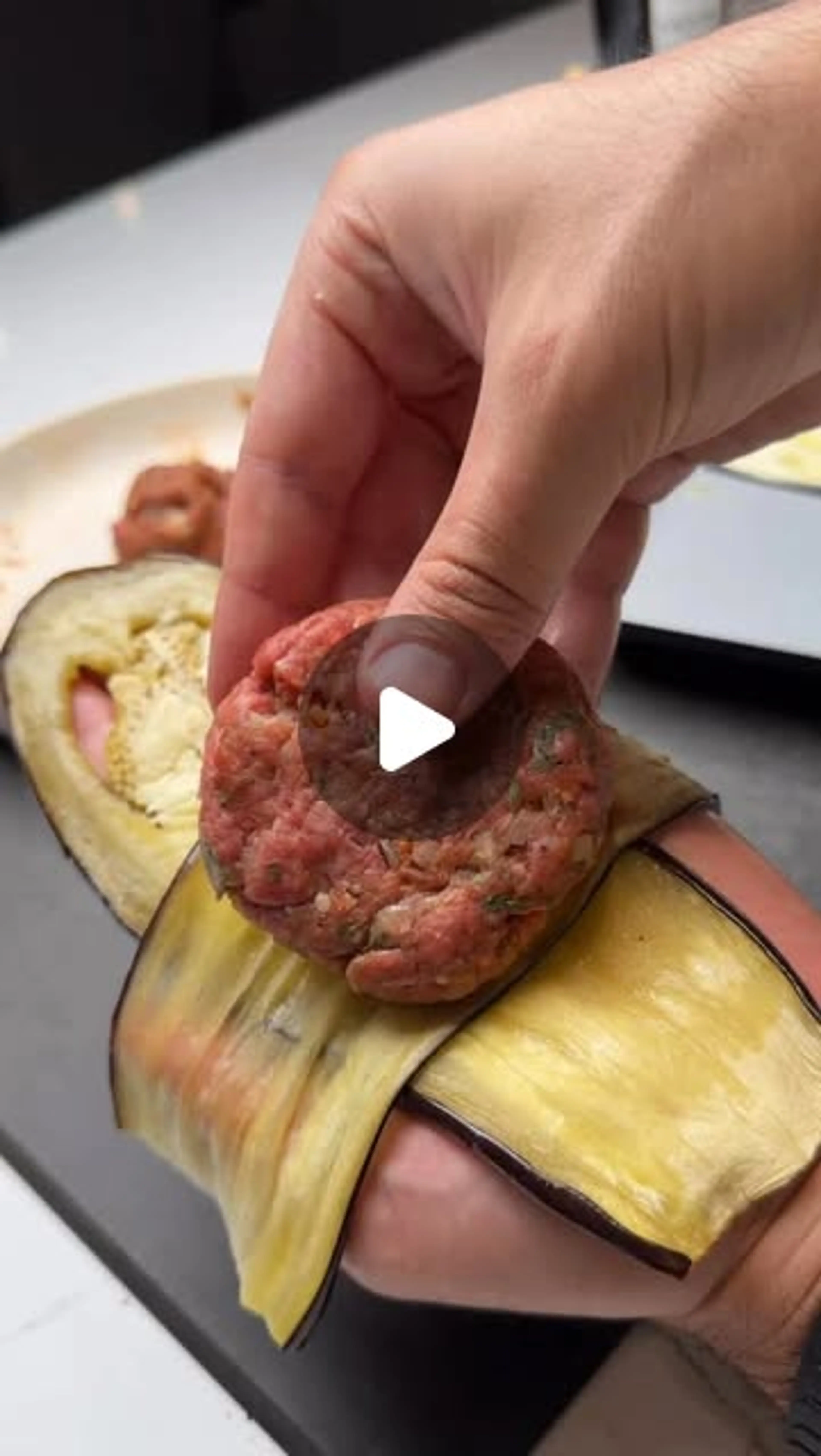 Mediterranean Eggplant Pocket Bake