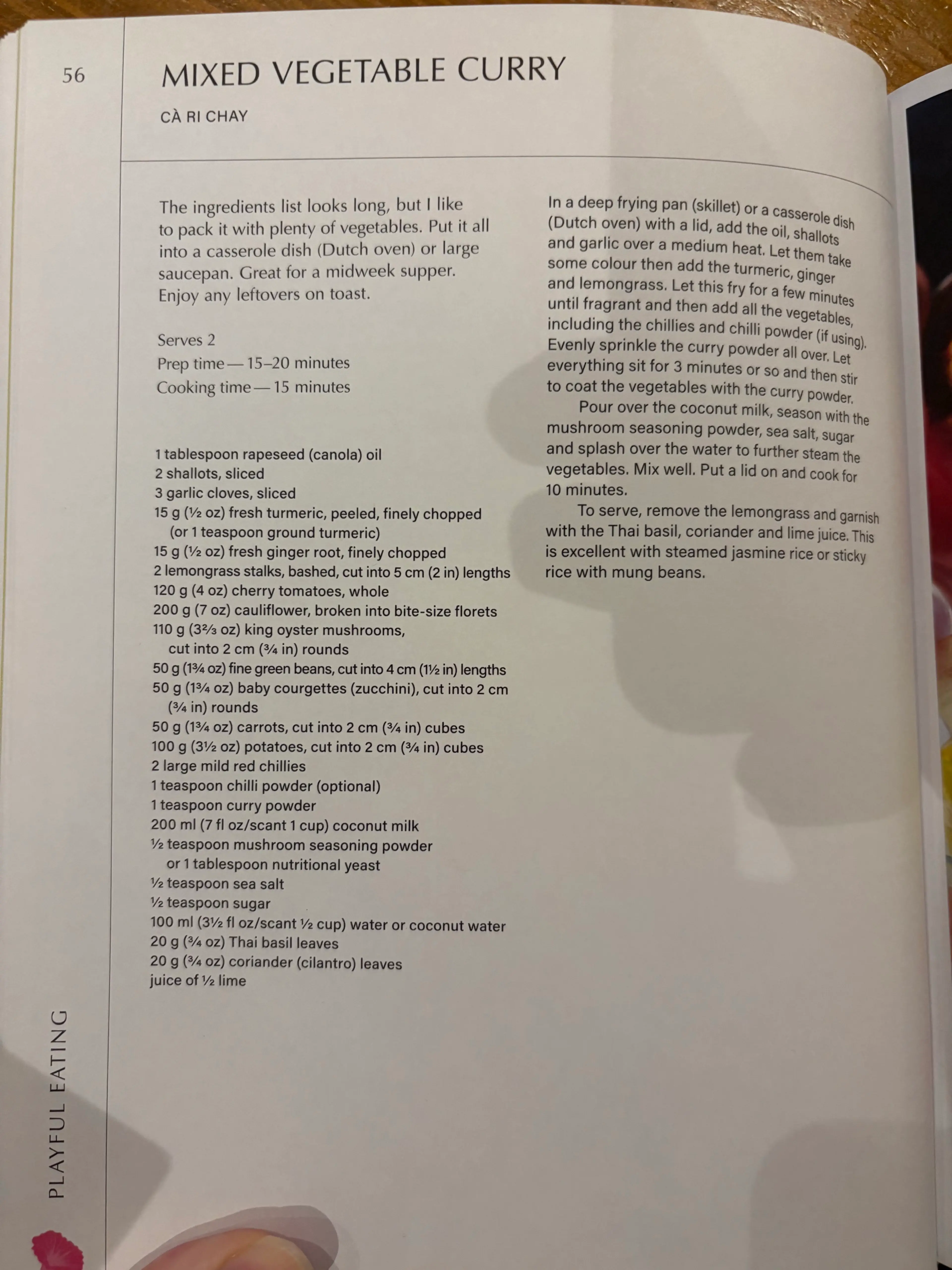 MIXED VEGETABLE CURRY 56