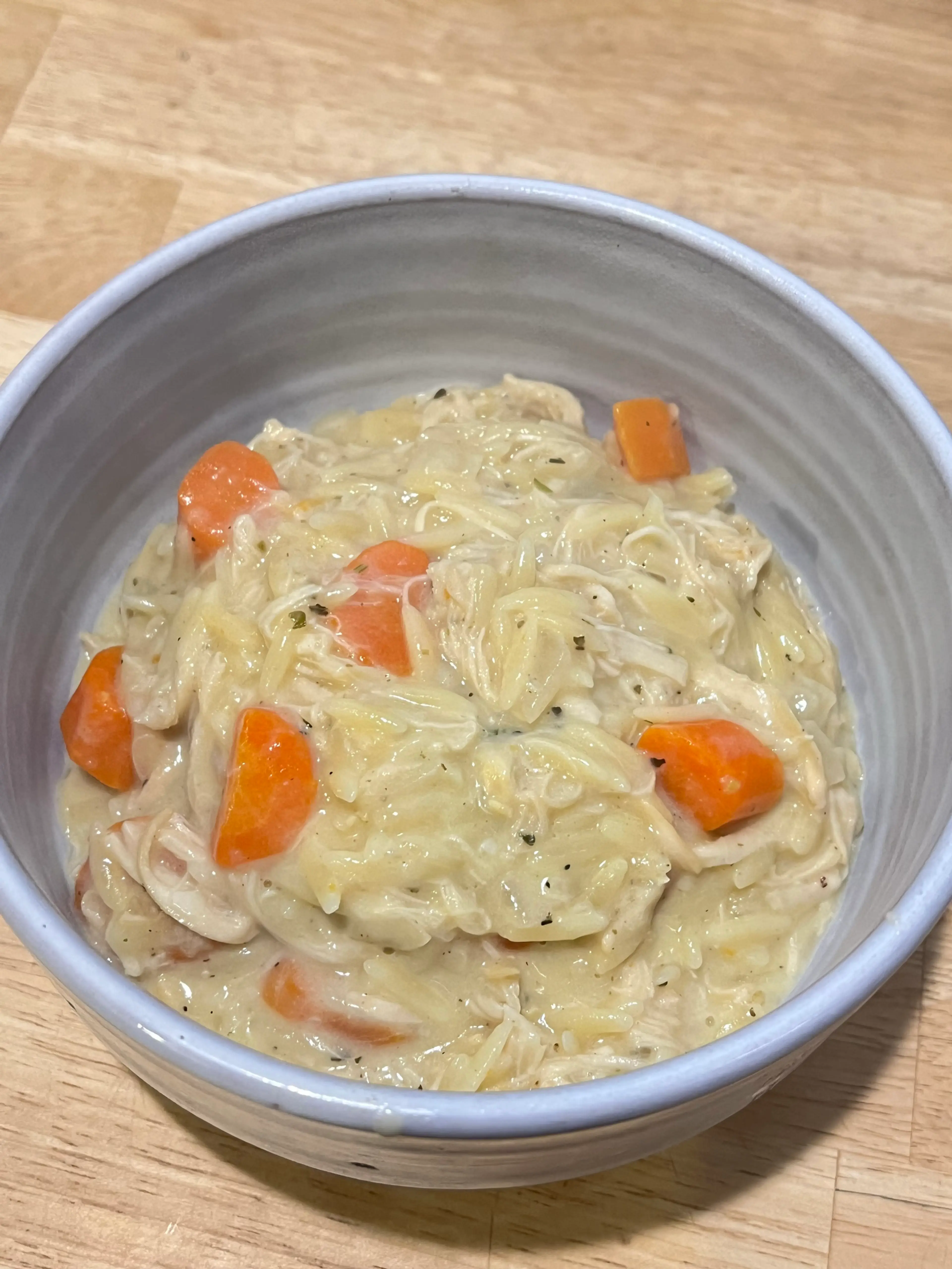 Creamy Chicken Orzo Soup