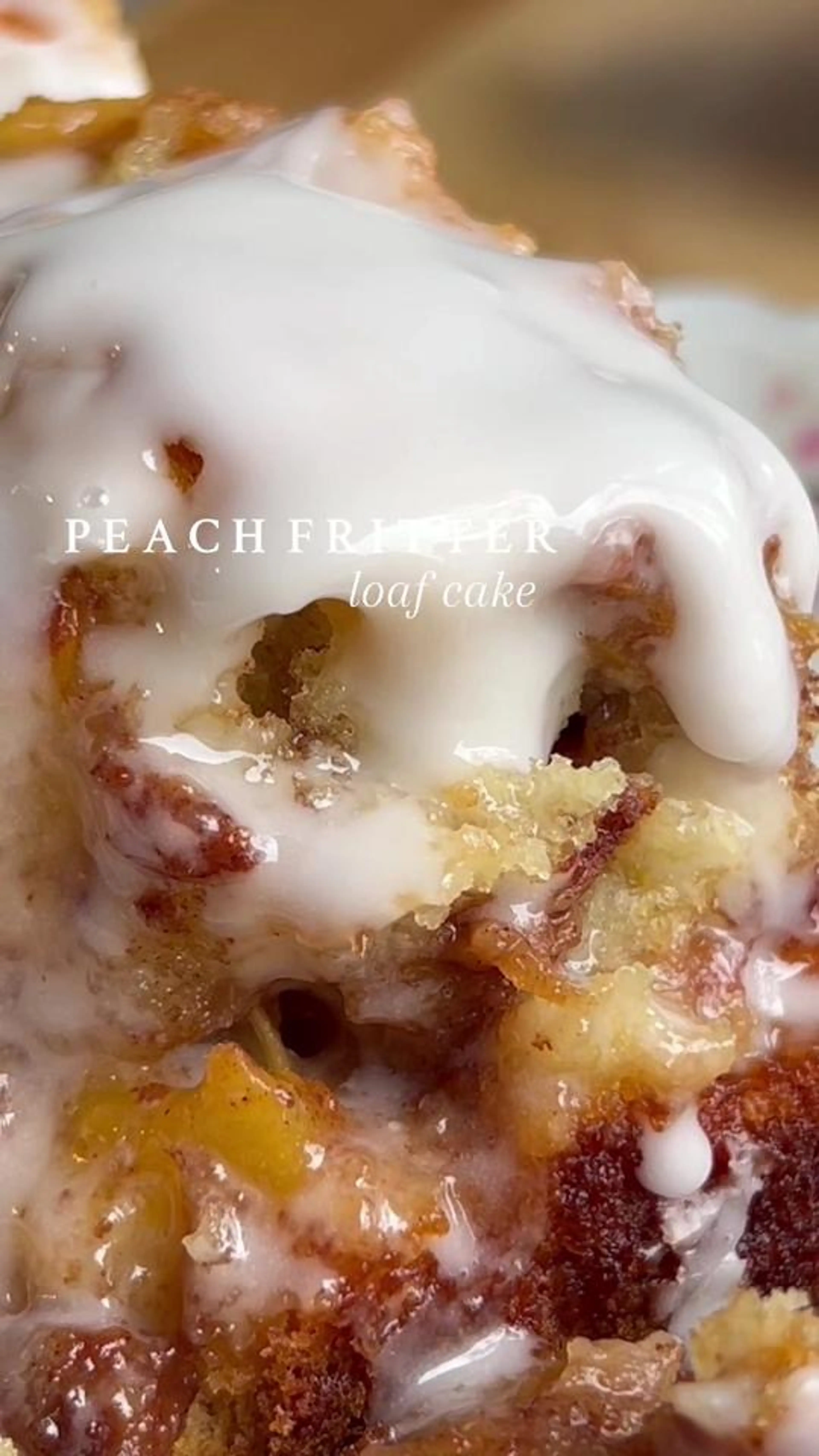 Peach Fritter Cake