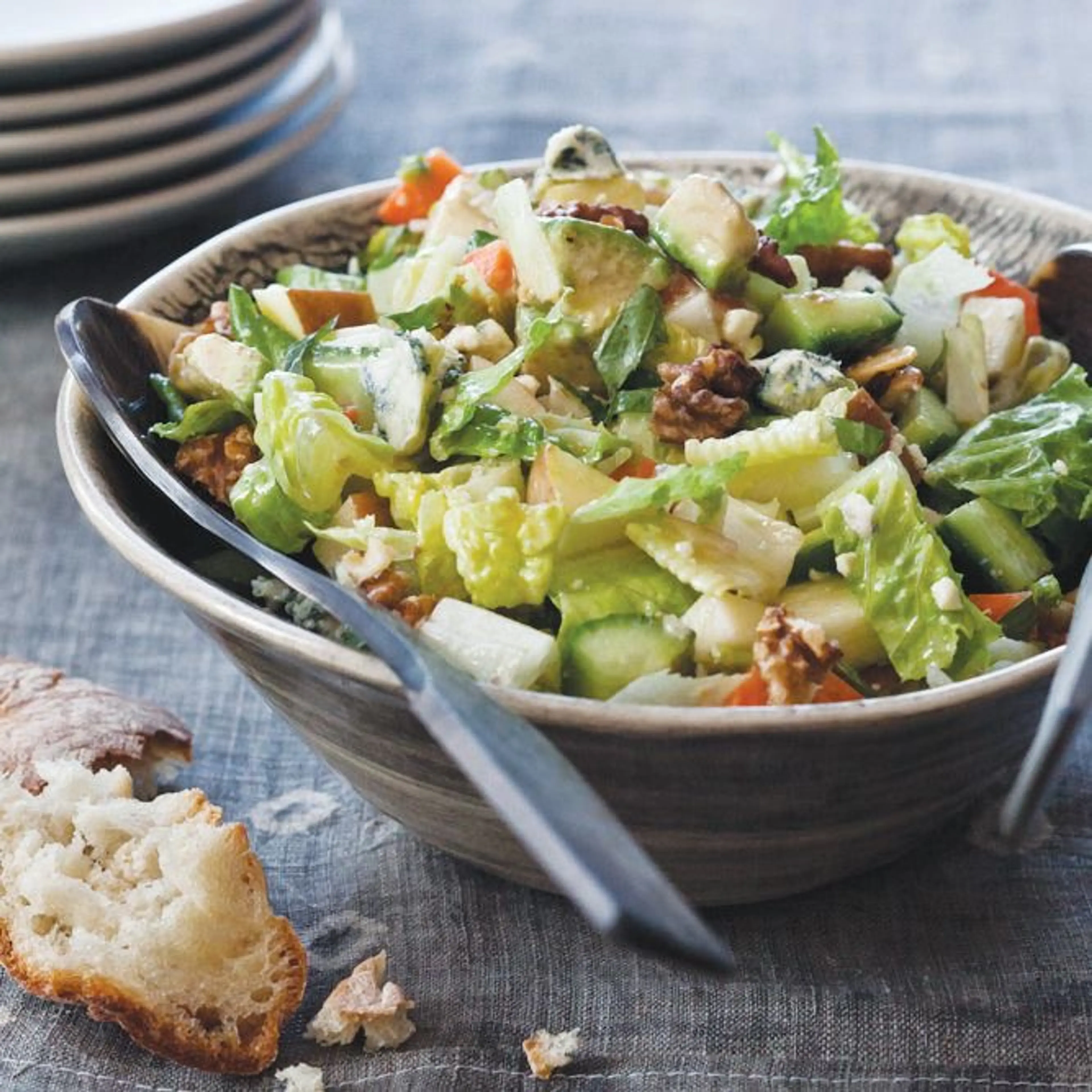 Chopped Salad with Blue Cheese Dressing