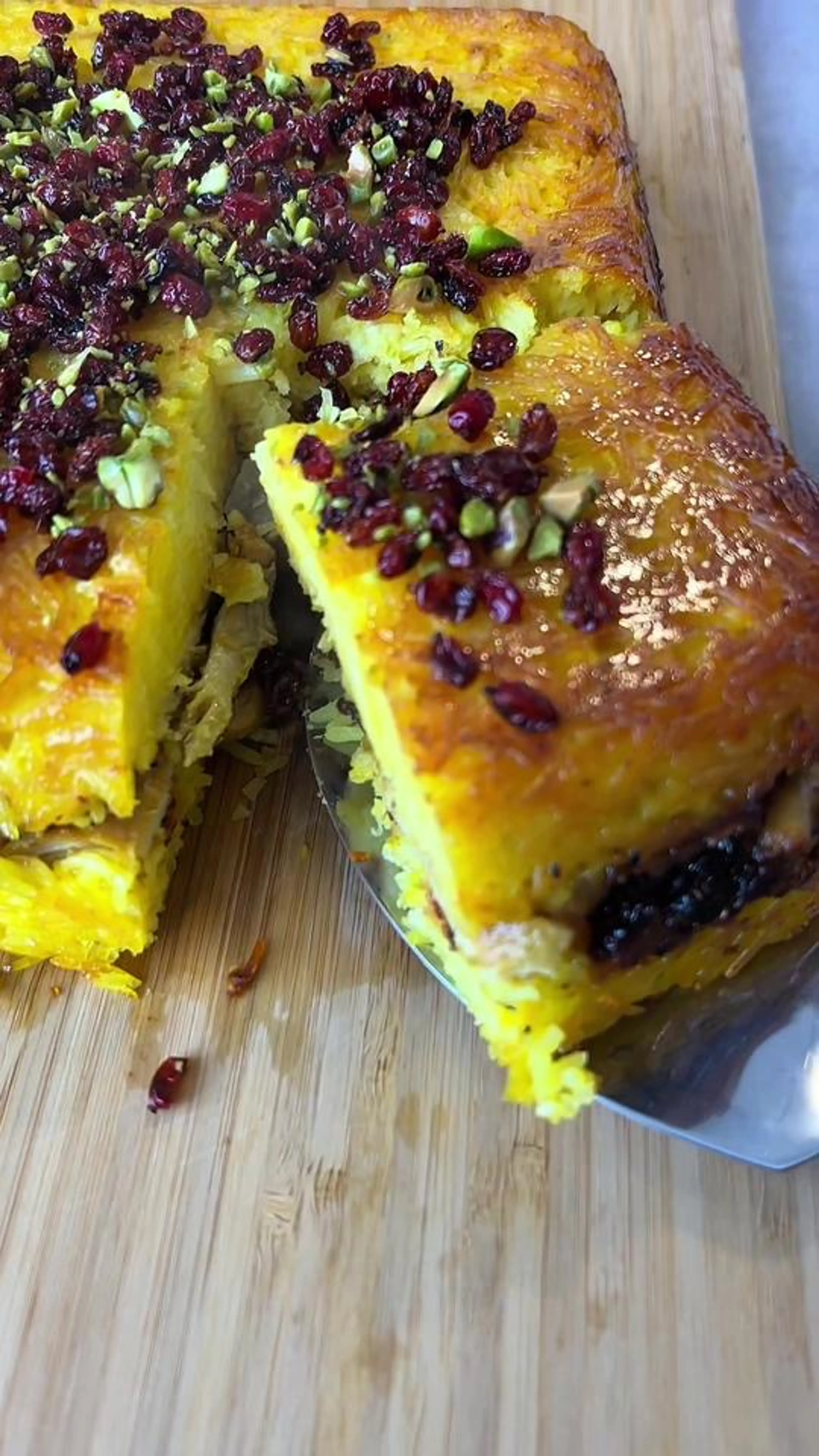 Rice and Chicken Persian Style,aka Tachin