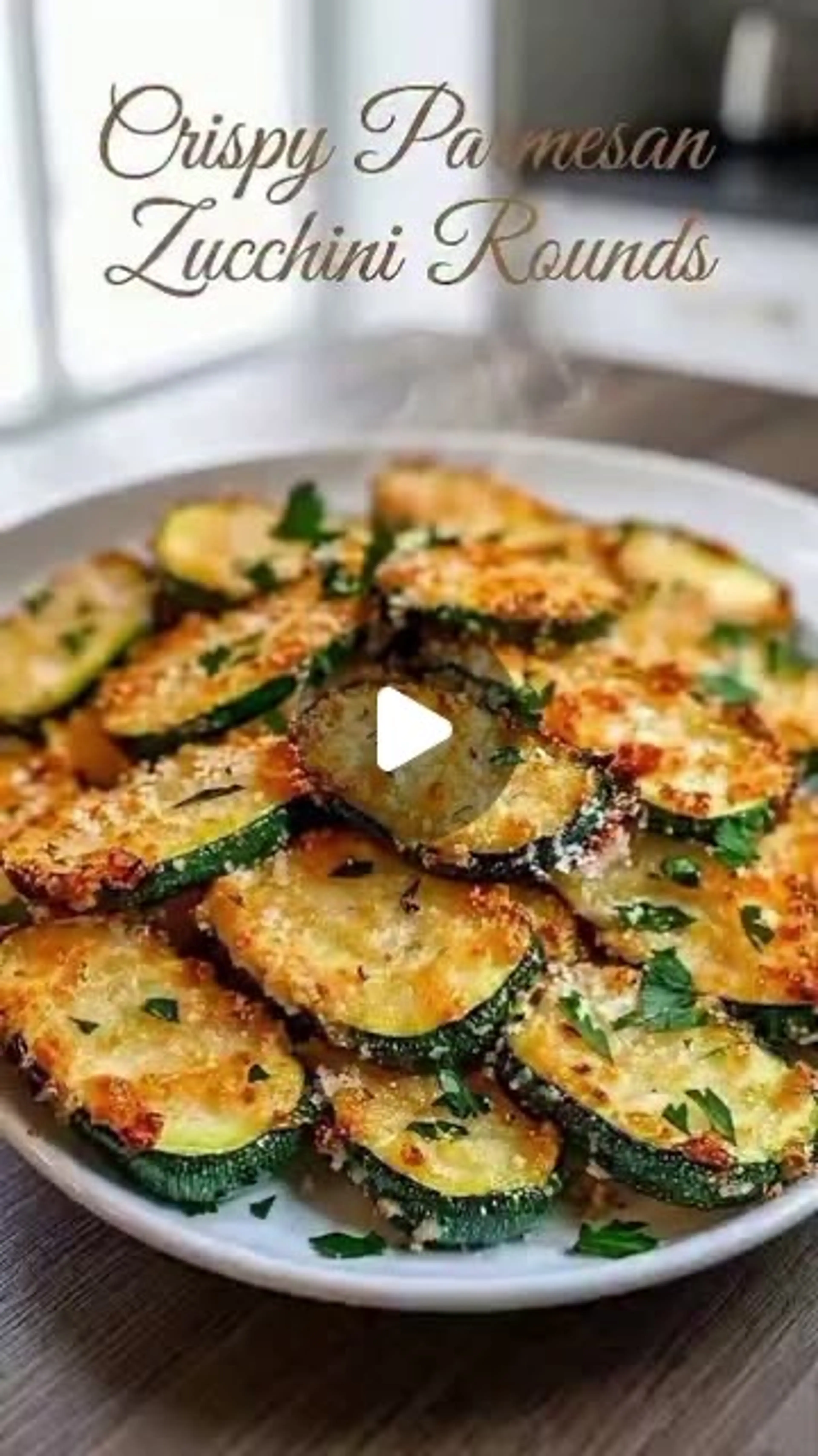 Crispy Parmesan Zucchini Rounds