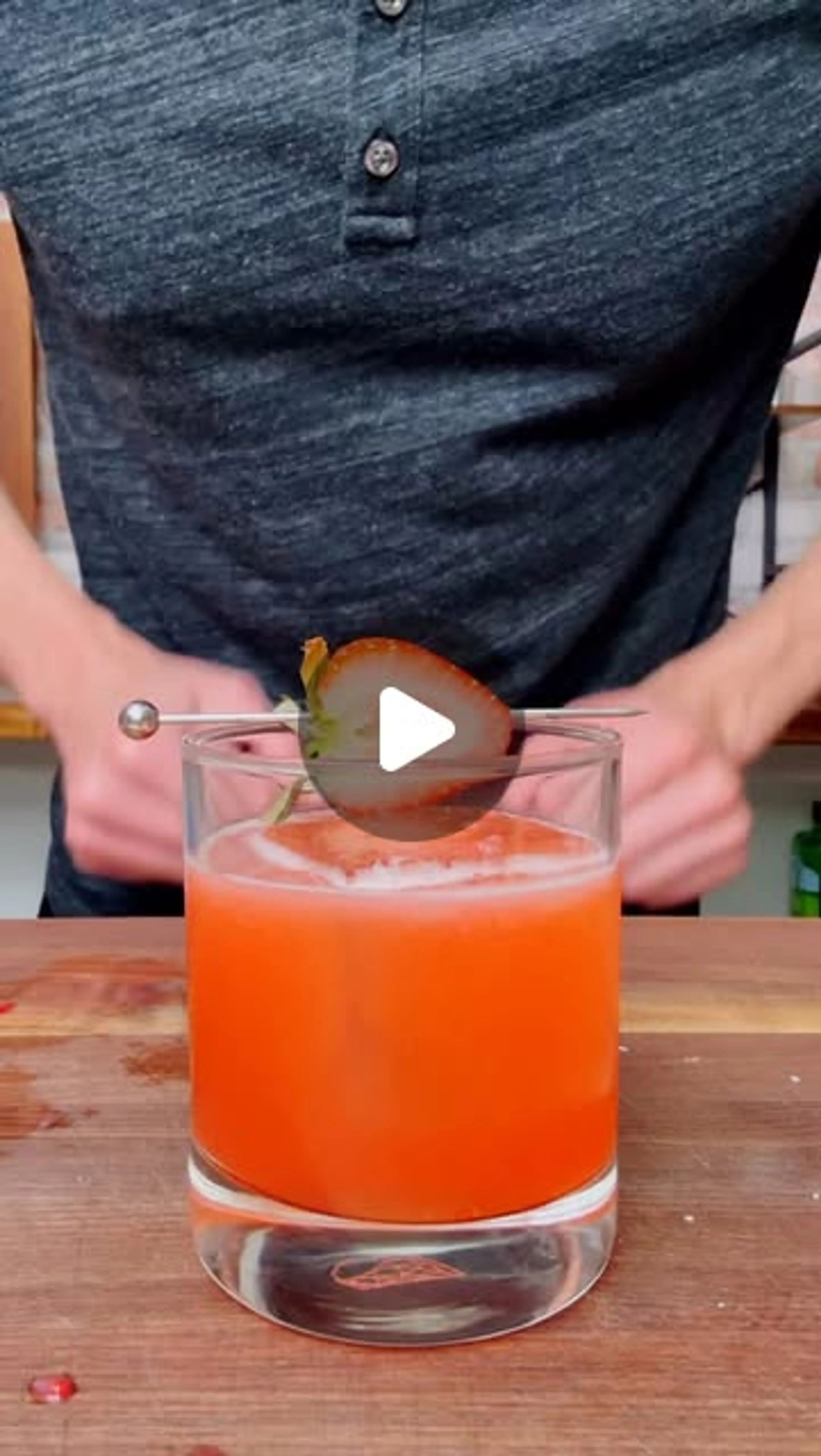 My Fav Strawberry Cocktail. Works with Tequila, Mezcal… Even