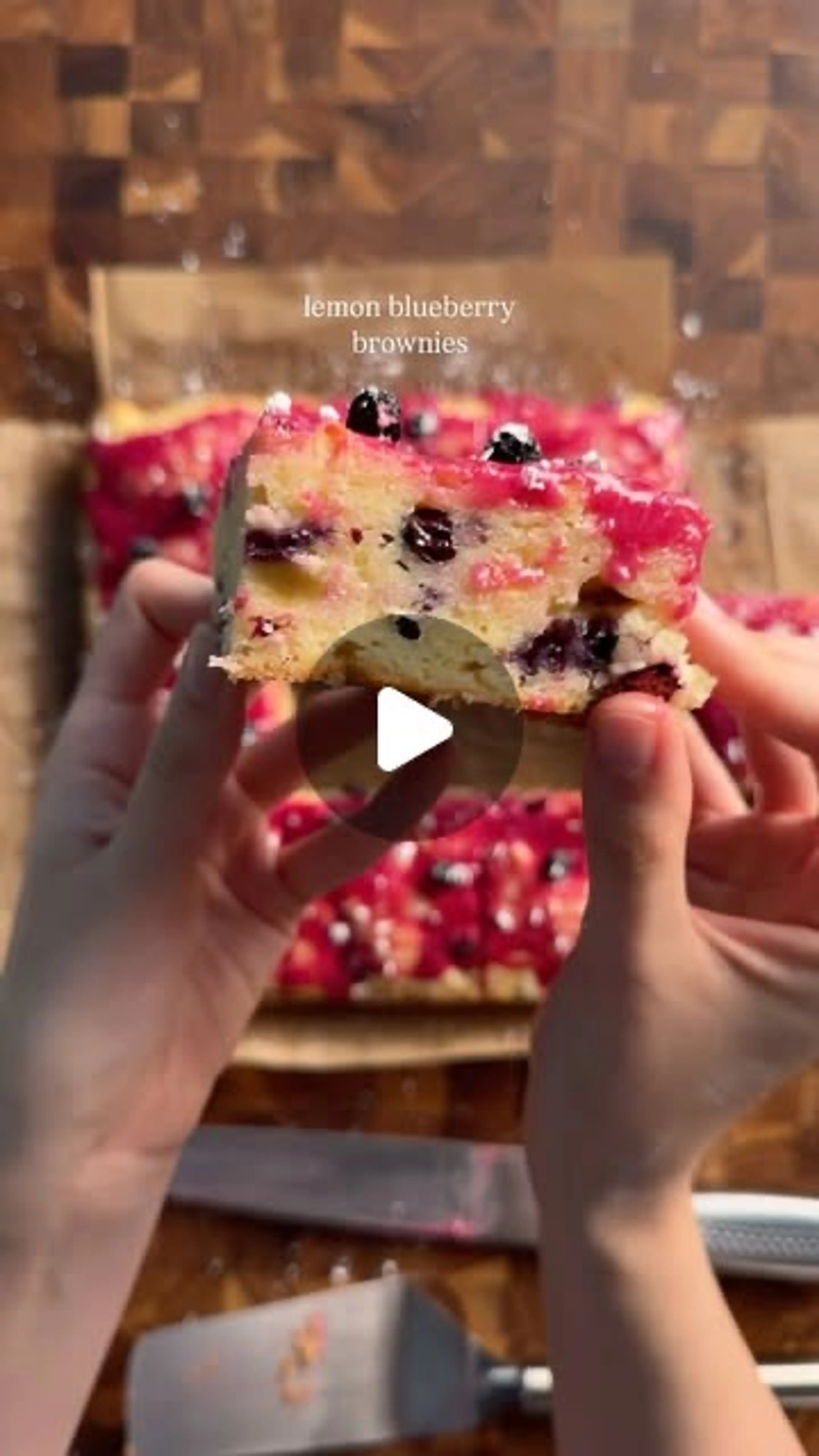 Lemon Blueberry Blondie