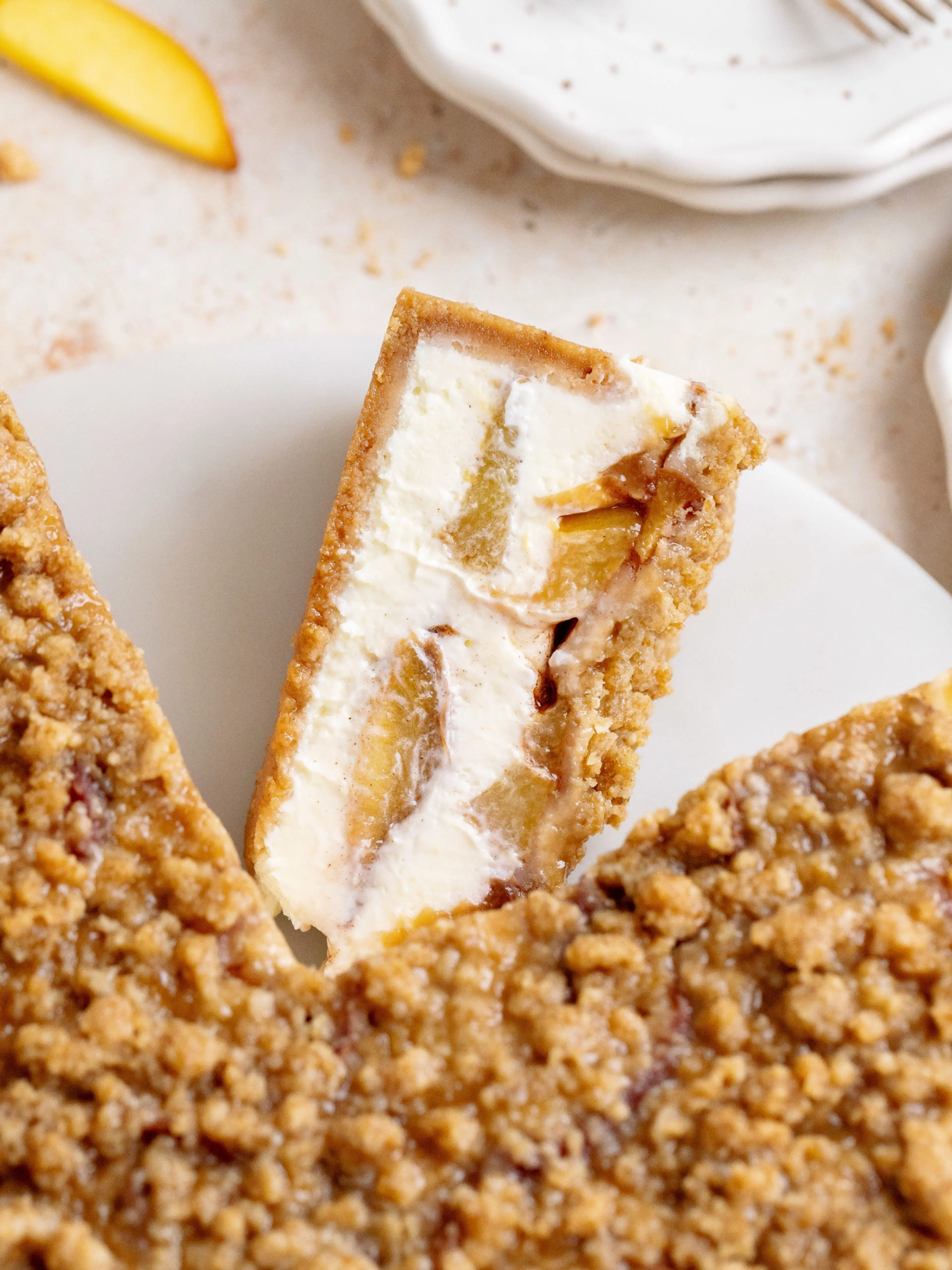 Peach Crumble Cheesecake