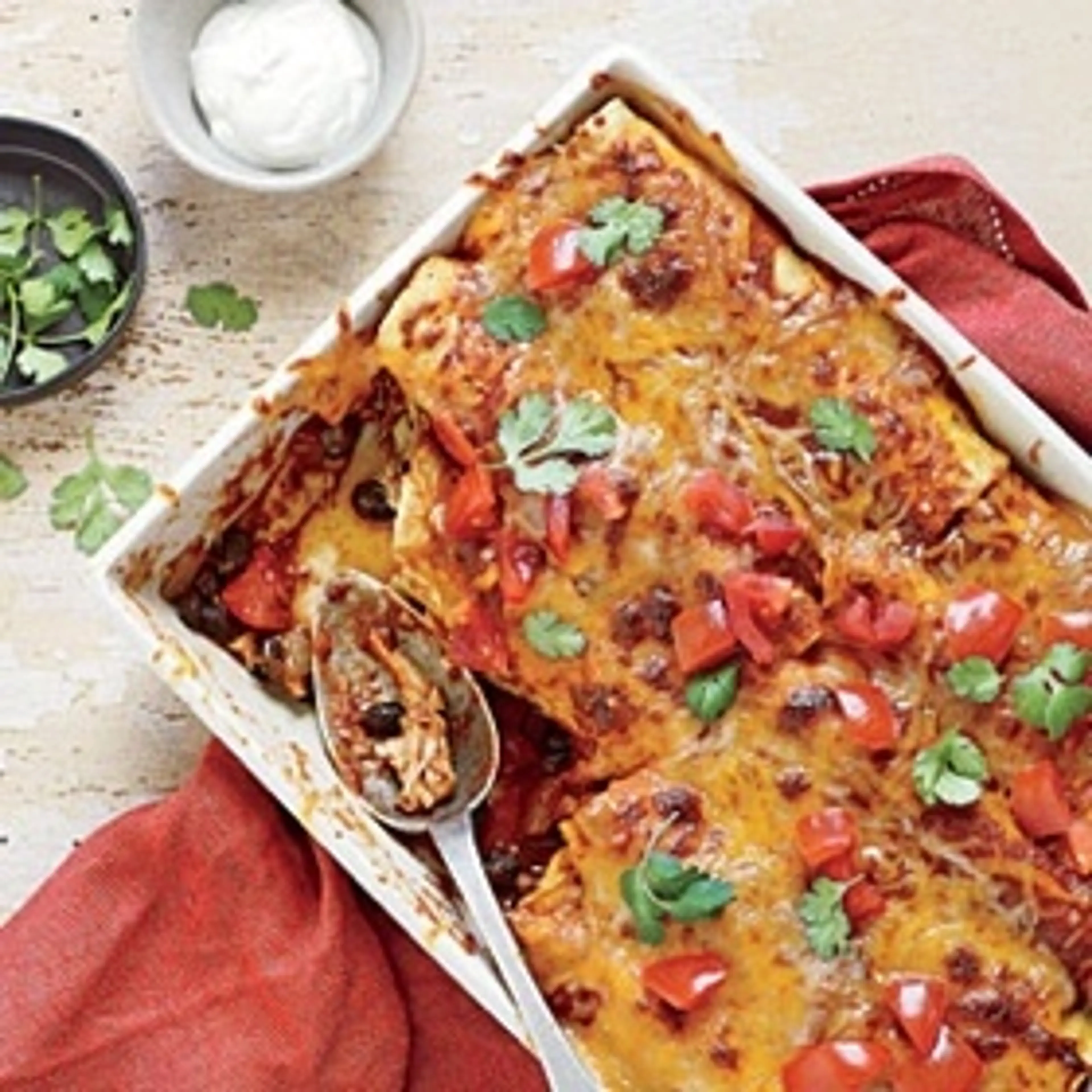 20-Minute Chicken Enchiladas