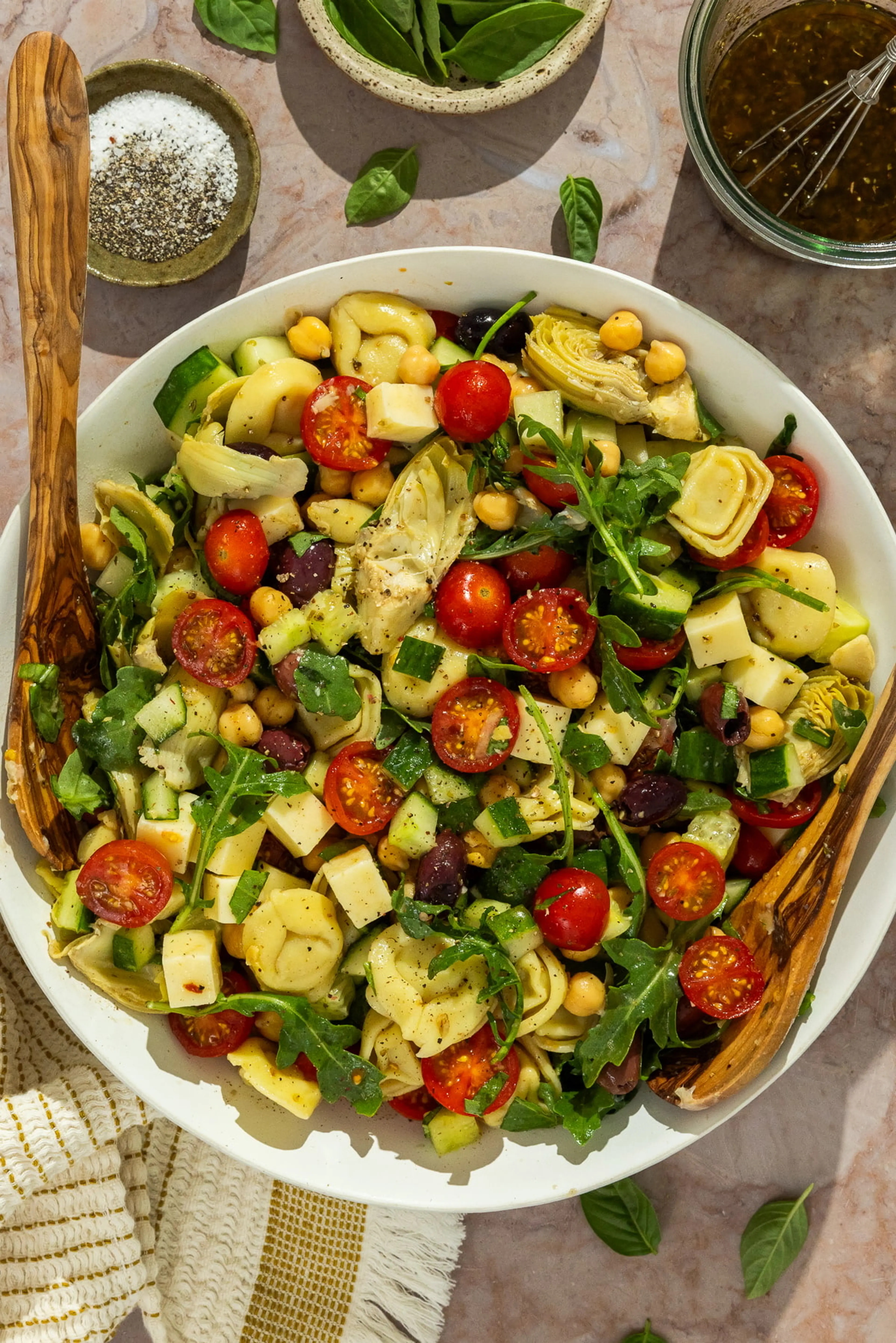 Tortellini and Chickpea Pasta Salad