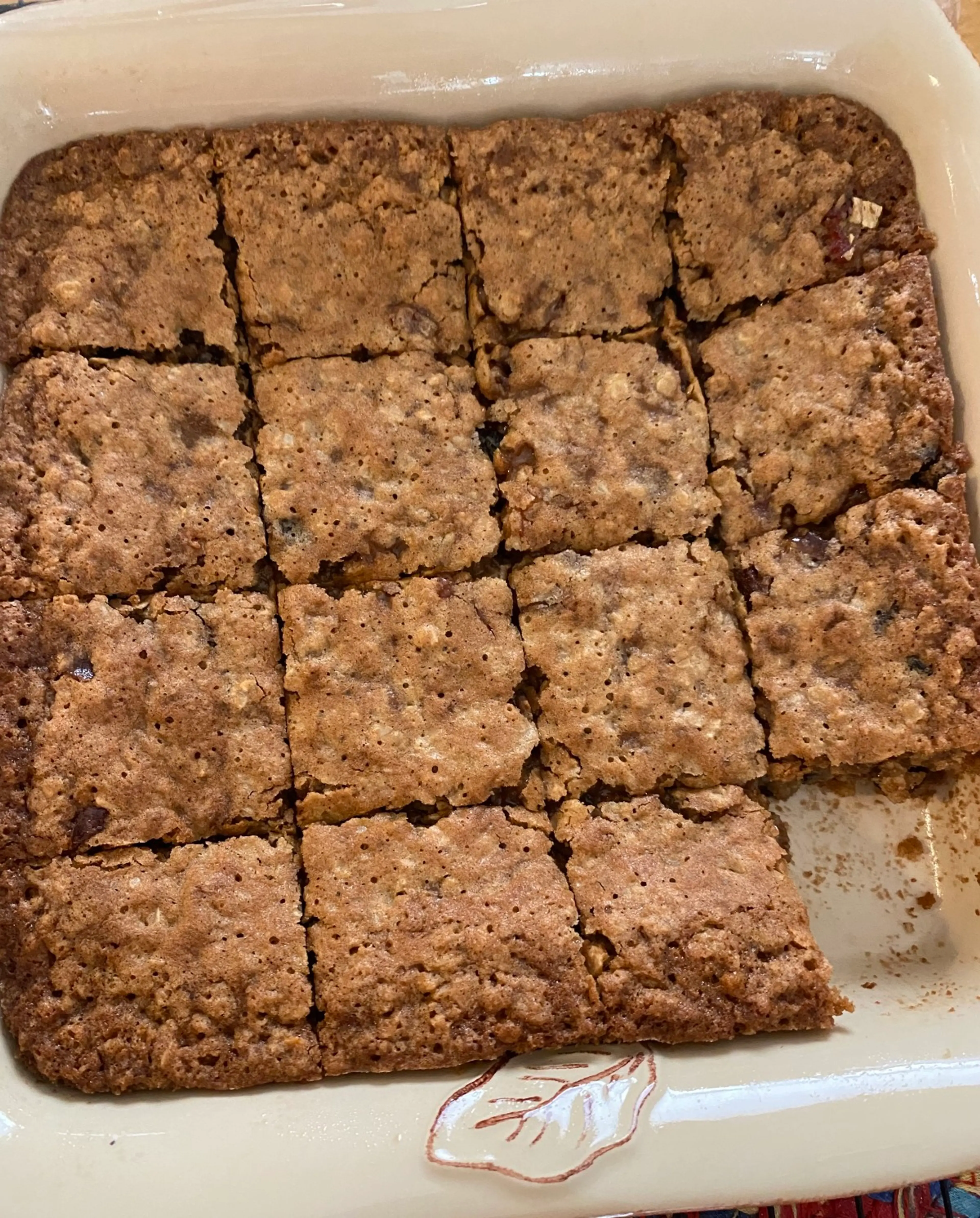 Oatmeal Raisin Bar Cookies