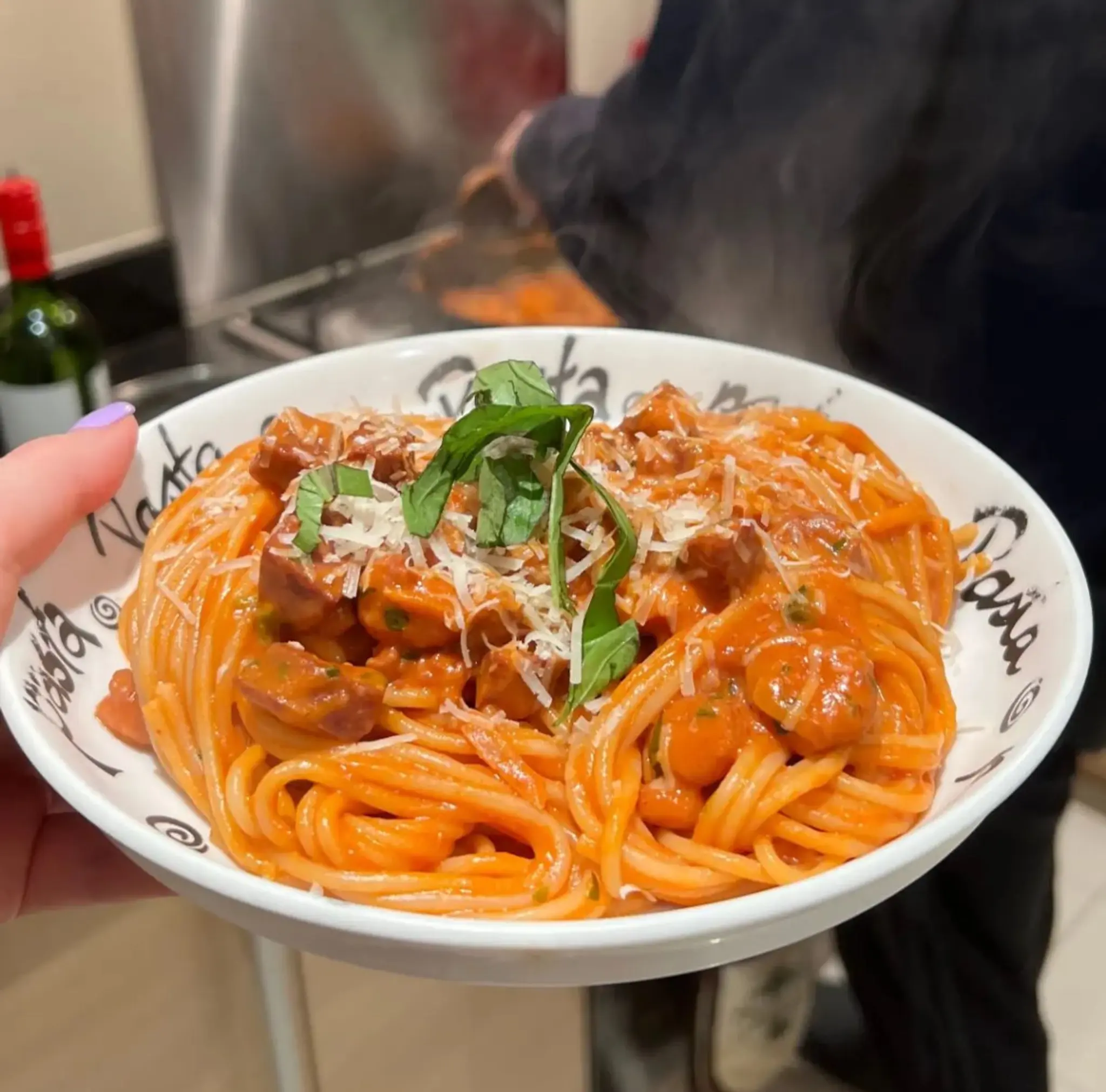 Prawn and Chorizo Linguine