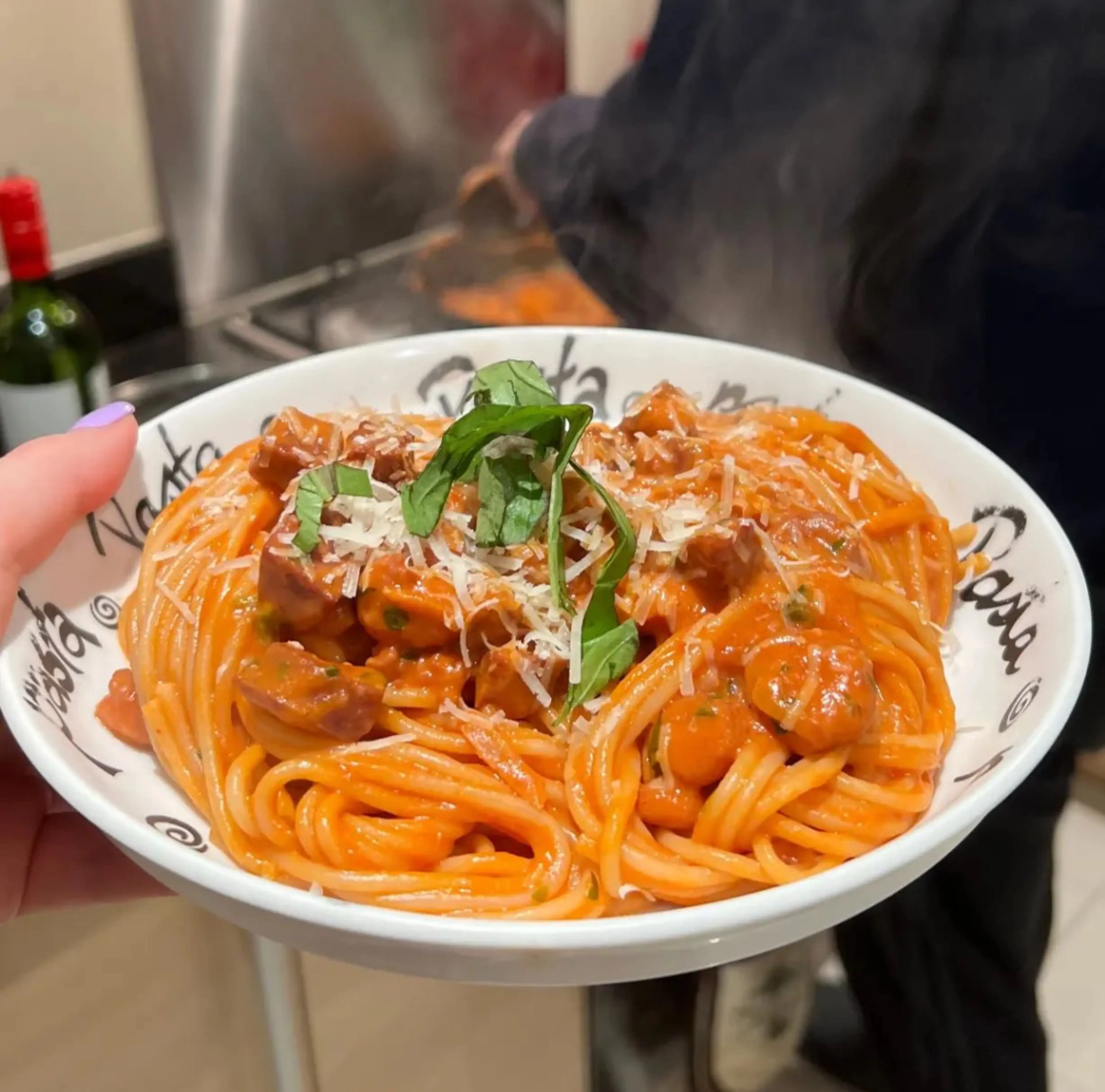 Prawn and Chorizo Linguine