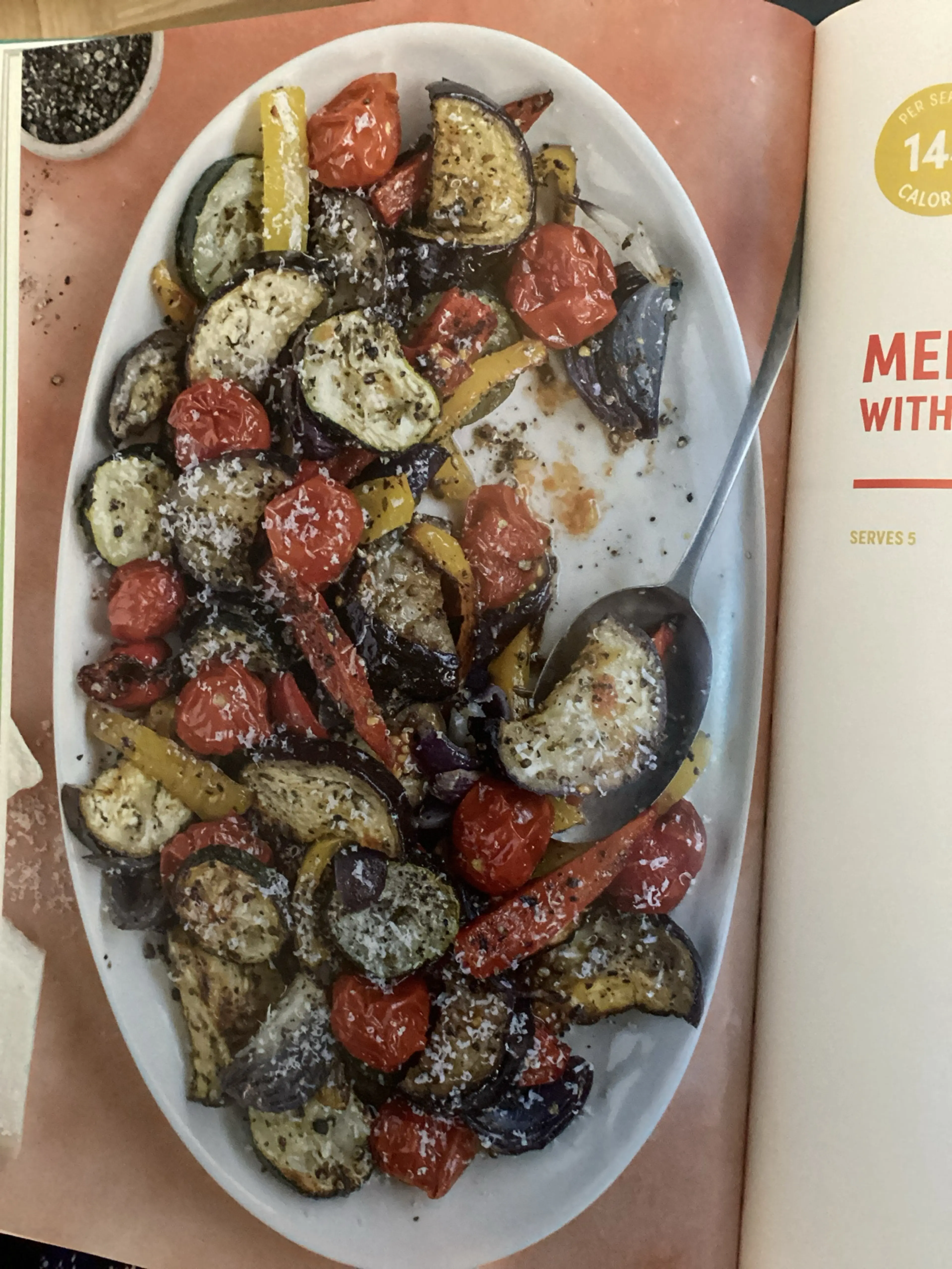 MEDITERRANEAN VEG WITH PARMESAN & BLACK PEPPER