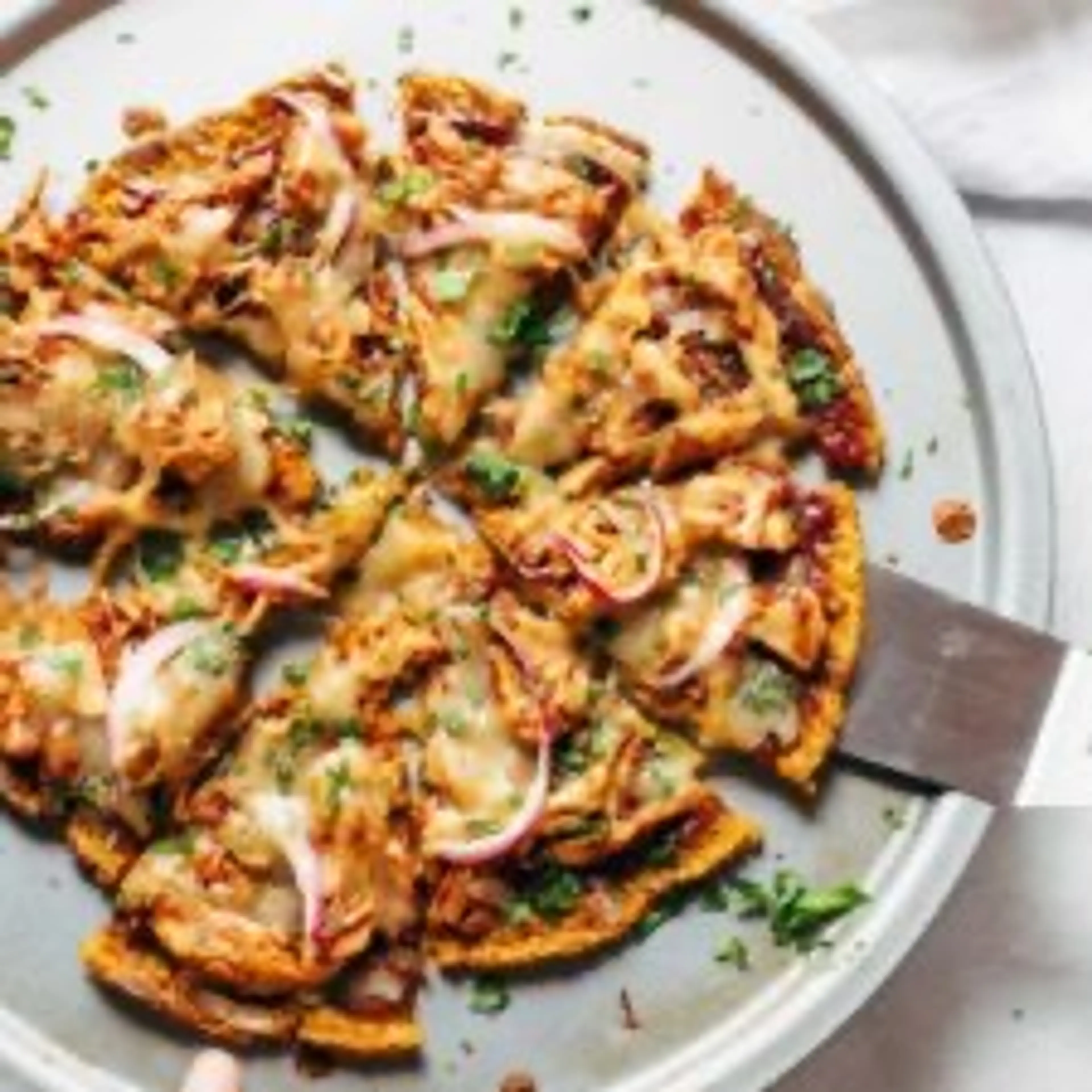 BBQ Chicken Sweet Potato Pizza