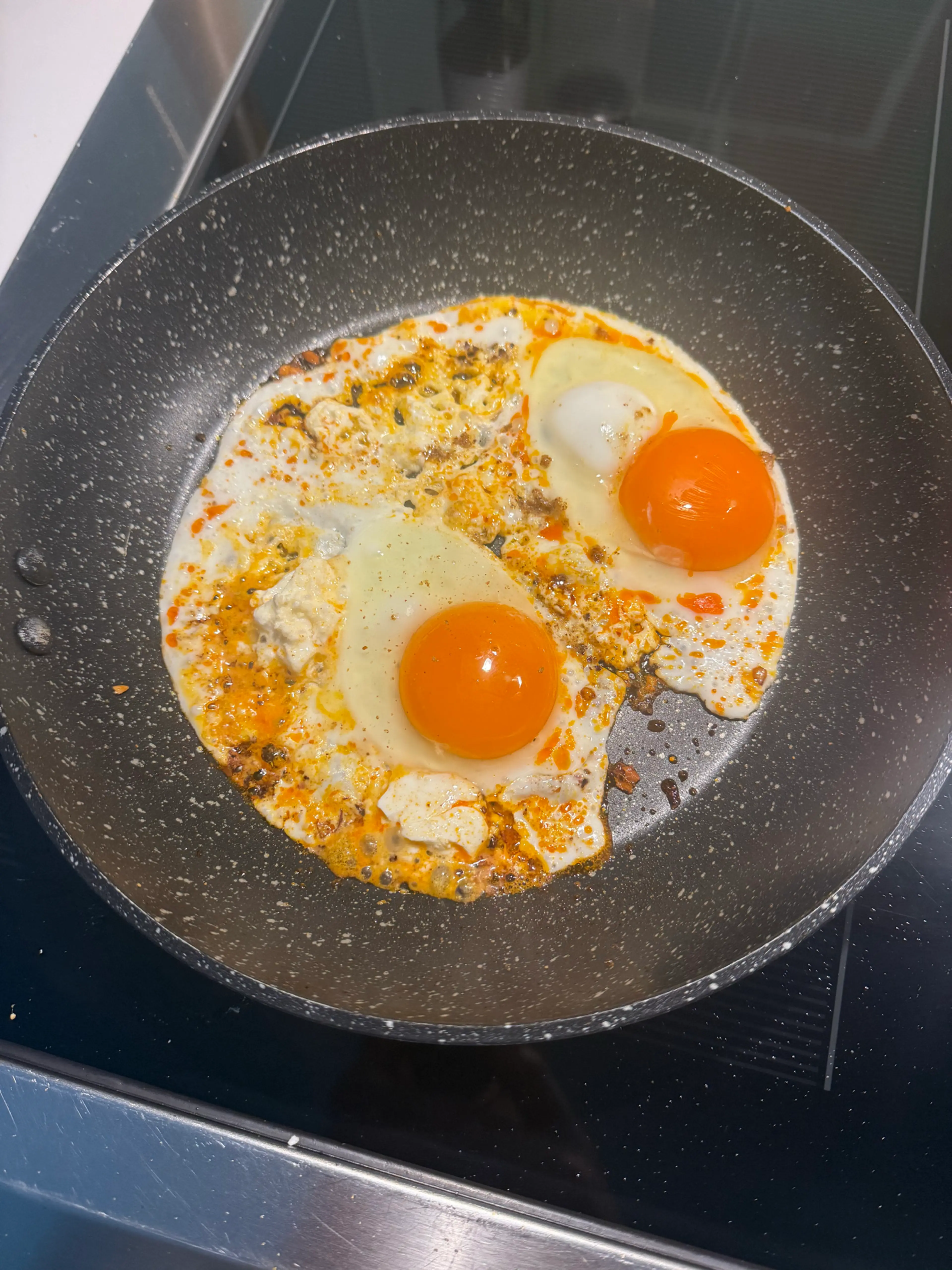 Chili Crisp Feta Egg Taco