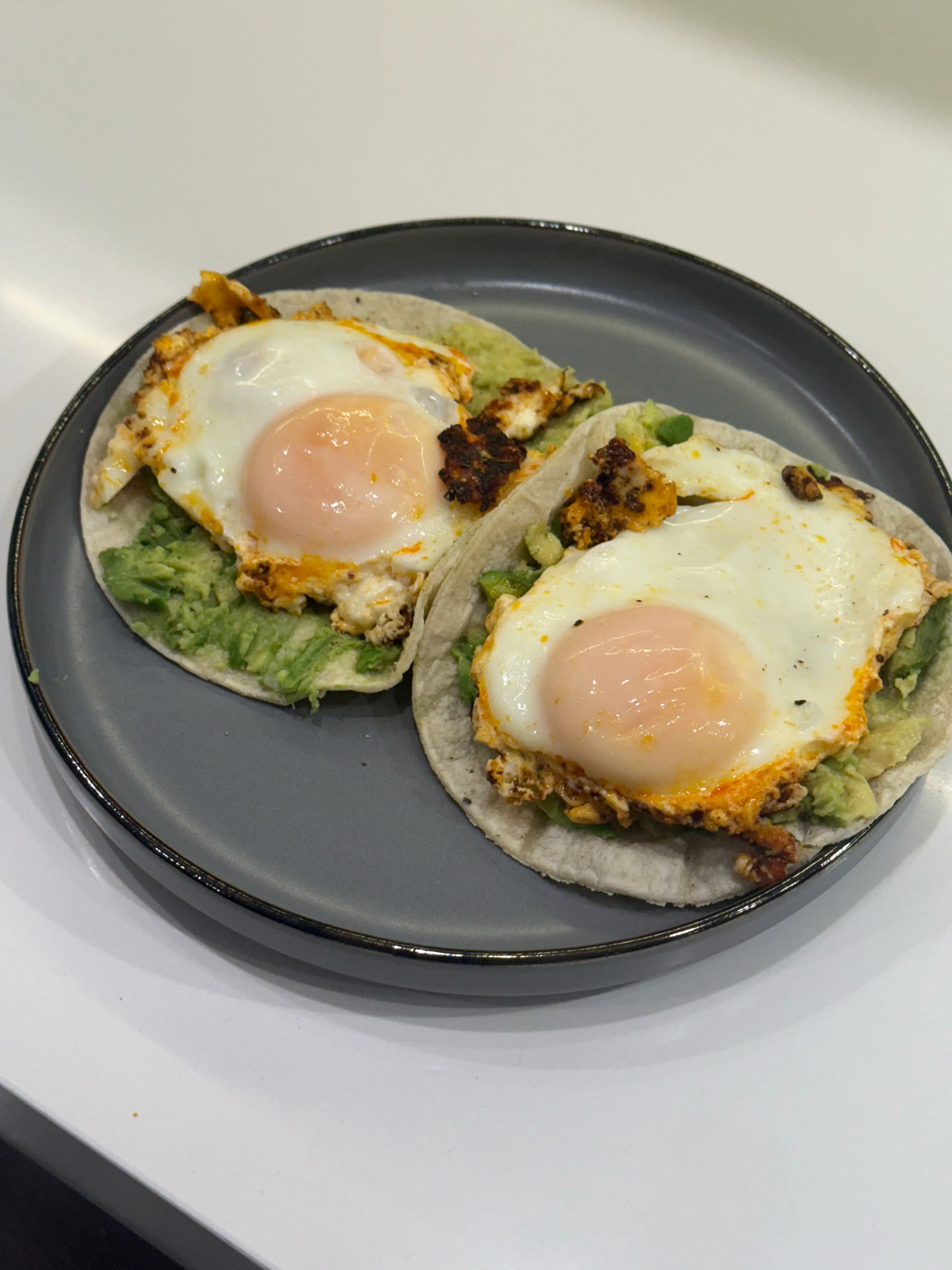 Chili Crisp Feta Egg Taco