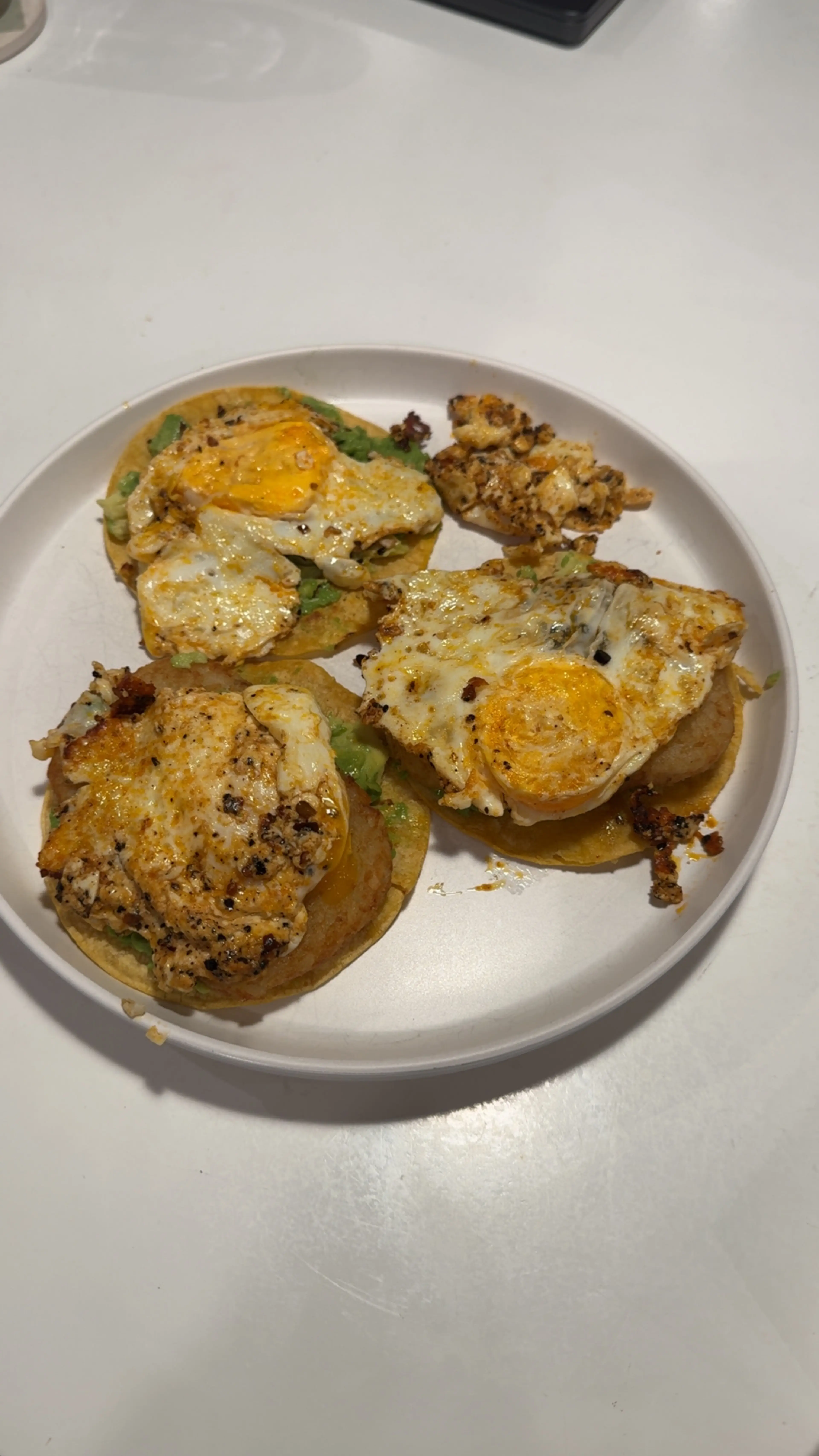 Chili Crisp Feta Egg Taco