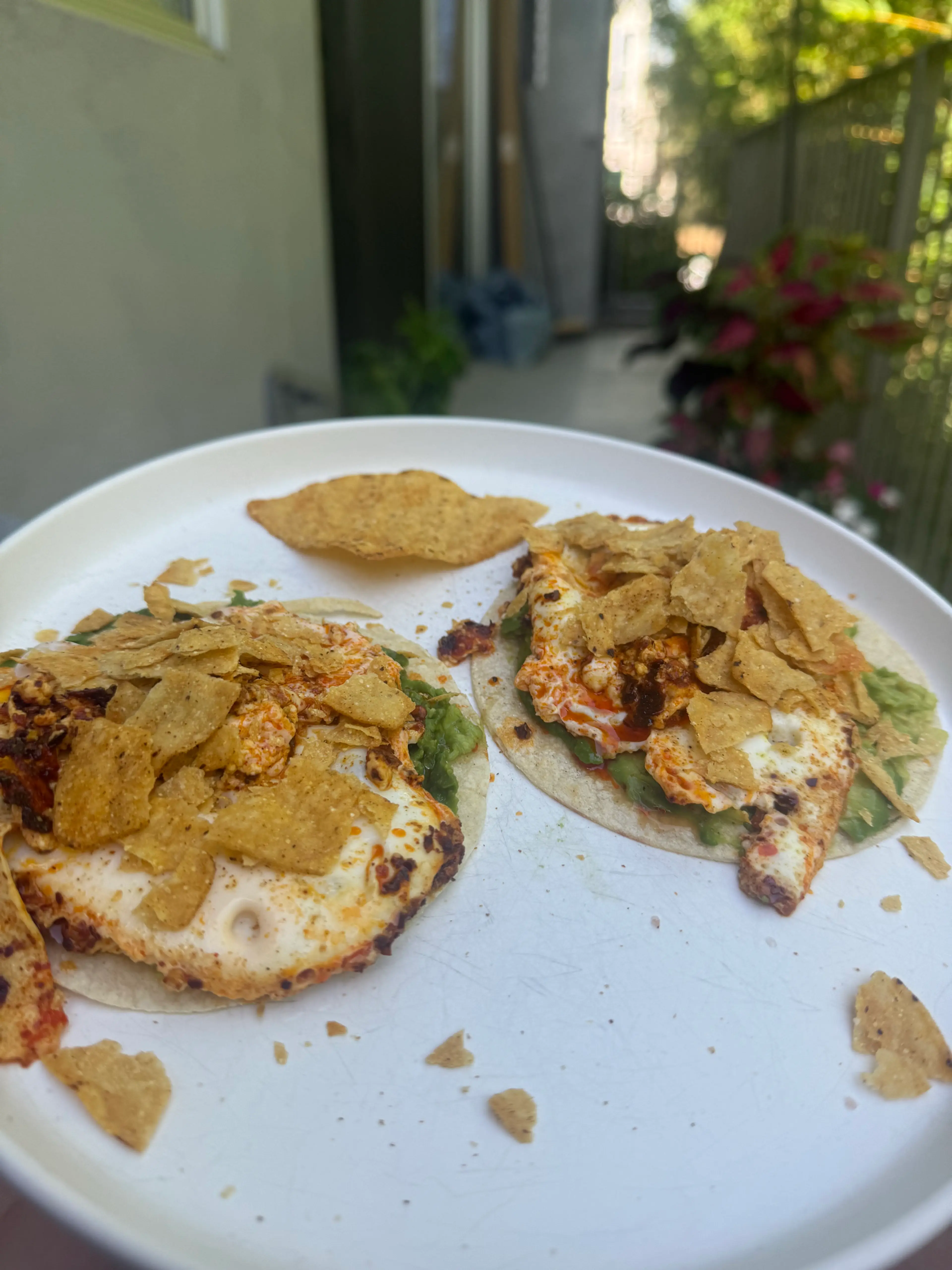 Chili Crisp Feta Egg Taco