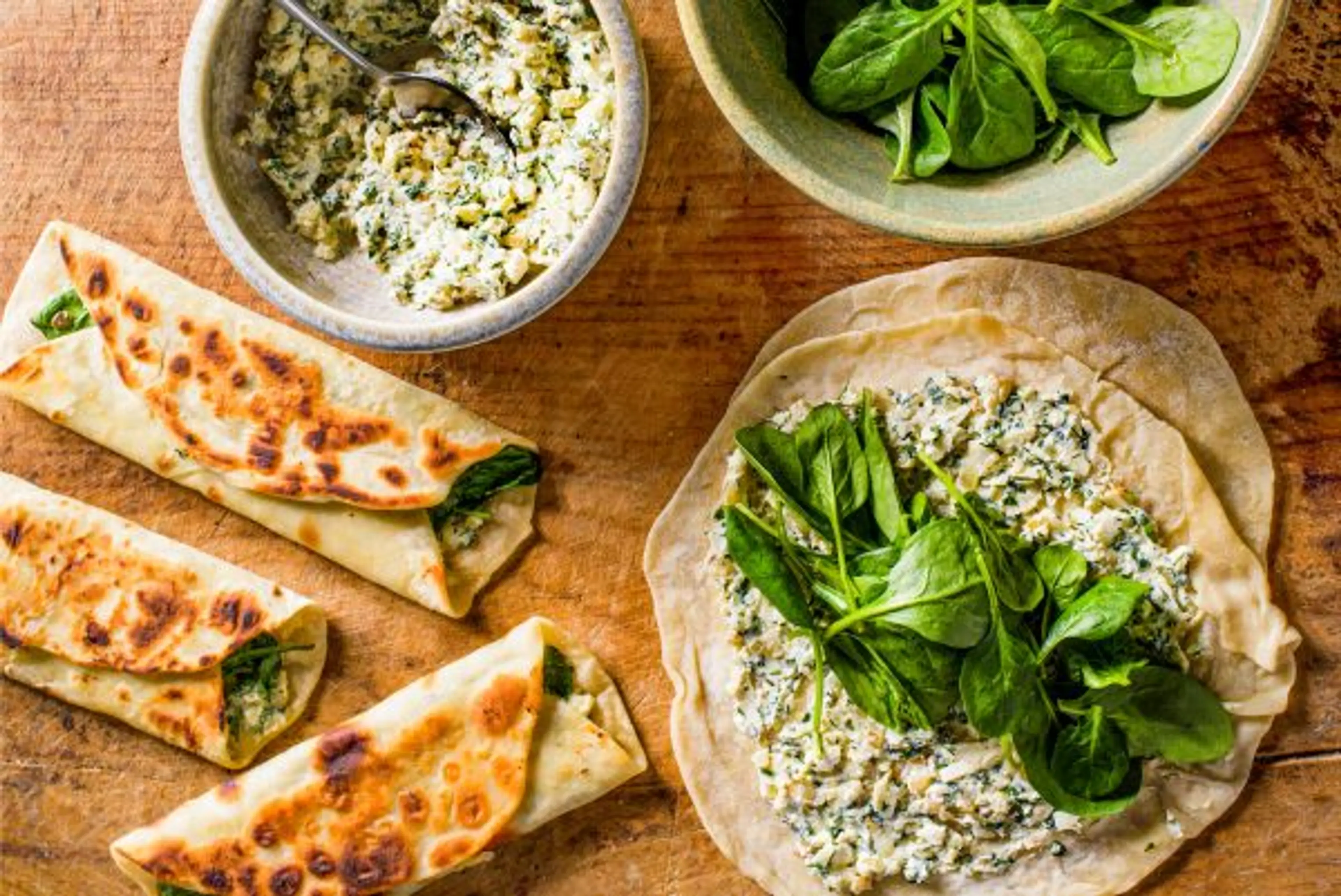 Spinach and Cheese Gozleme