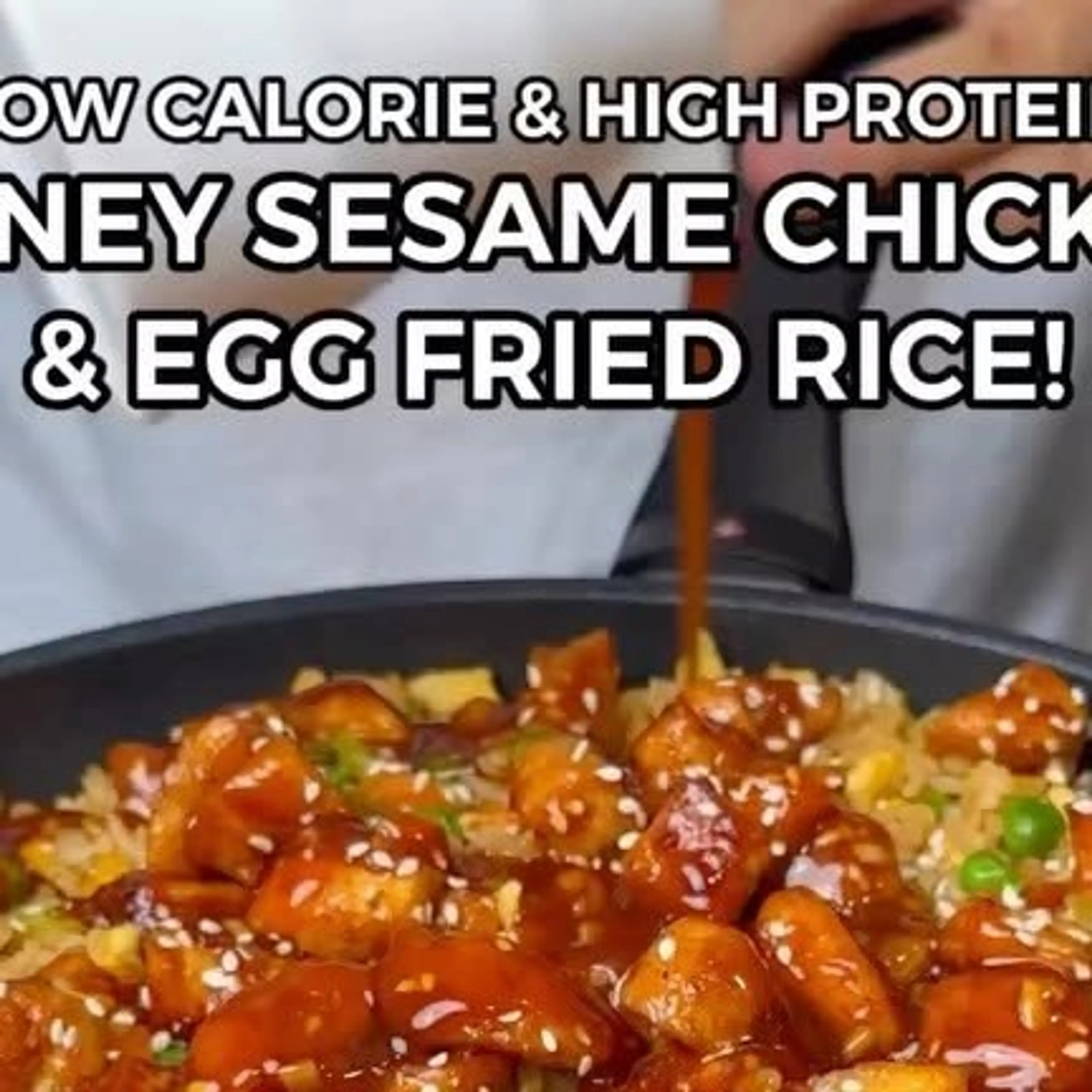 Sesame Chicken And Egg Fried Rice
