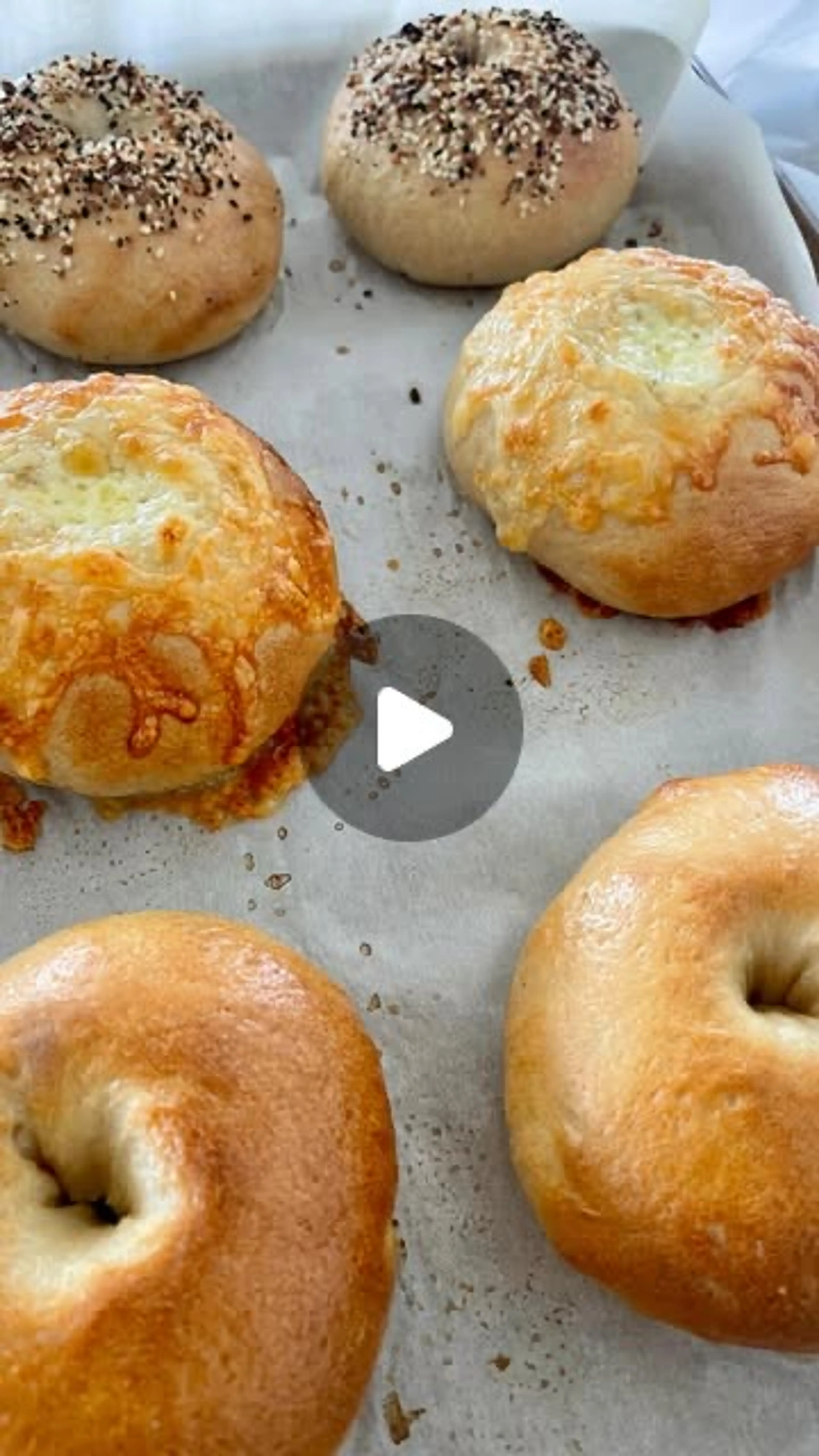 Overnight Sourdough Bagels