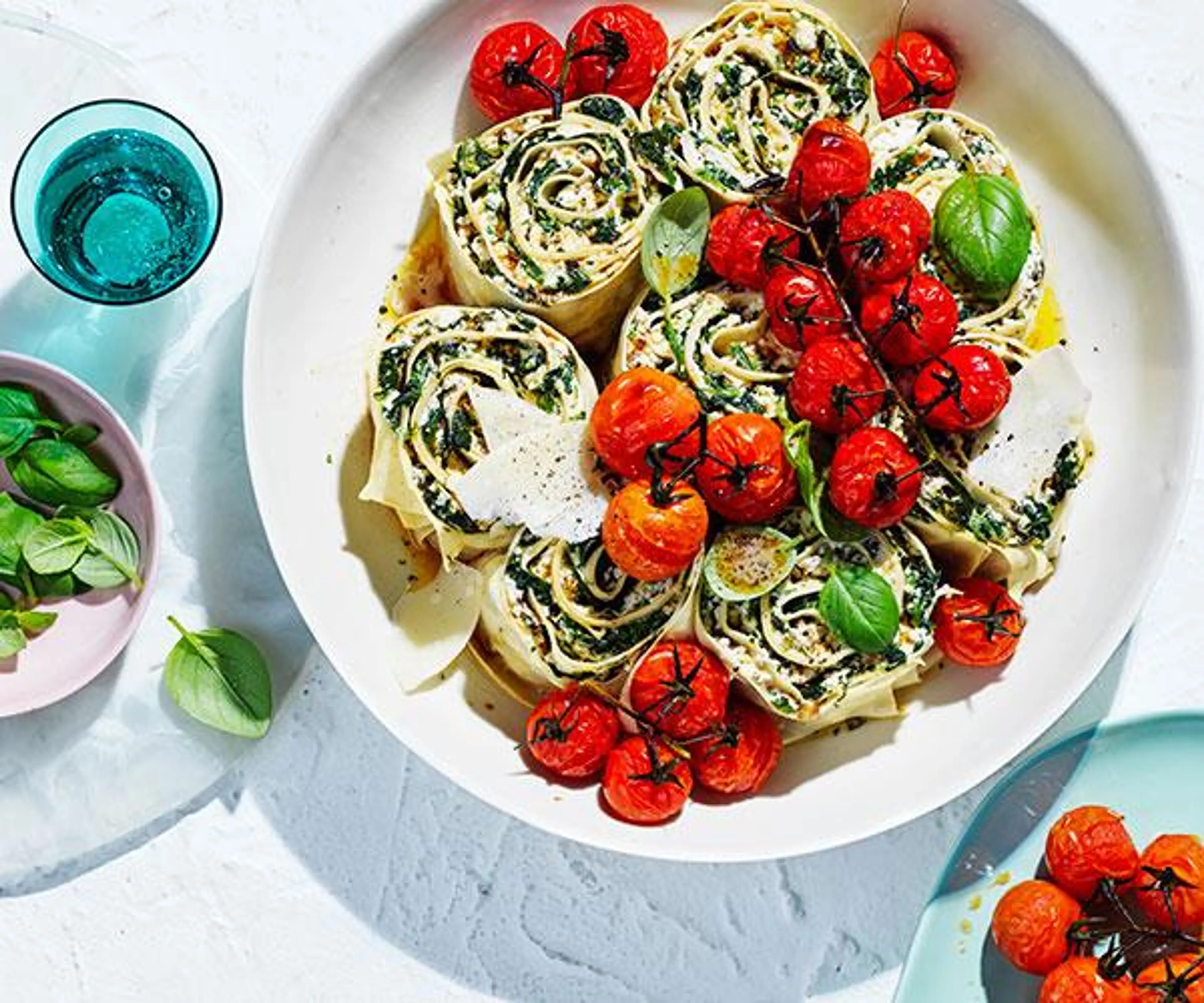 Spinach ricotta rotolo
