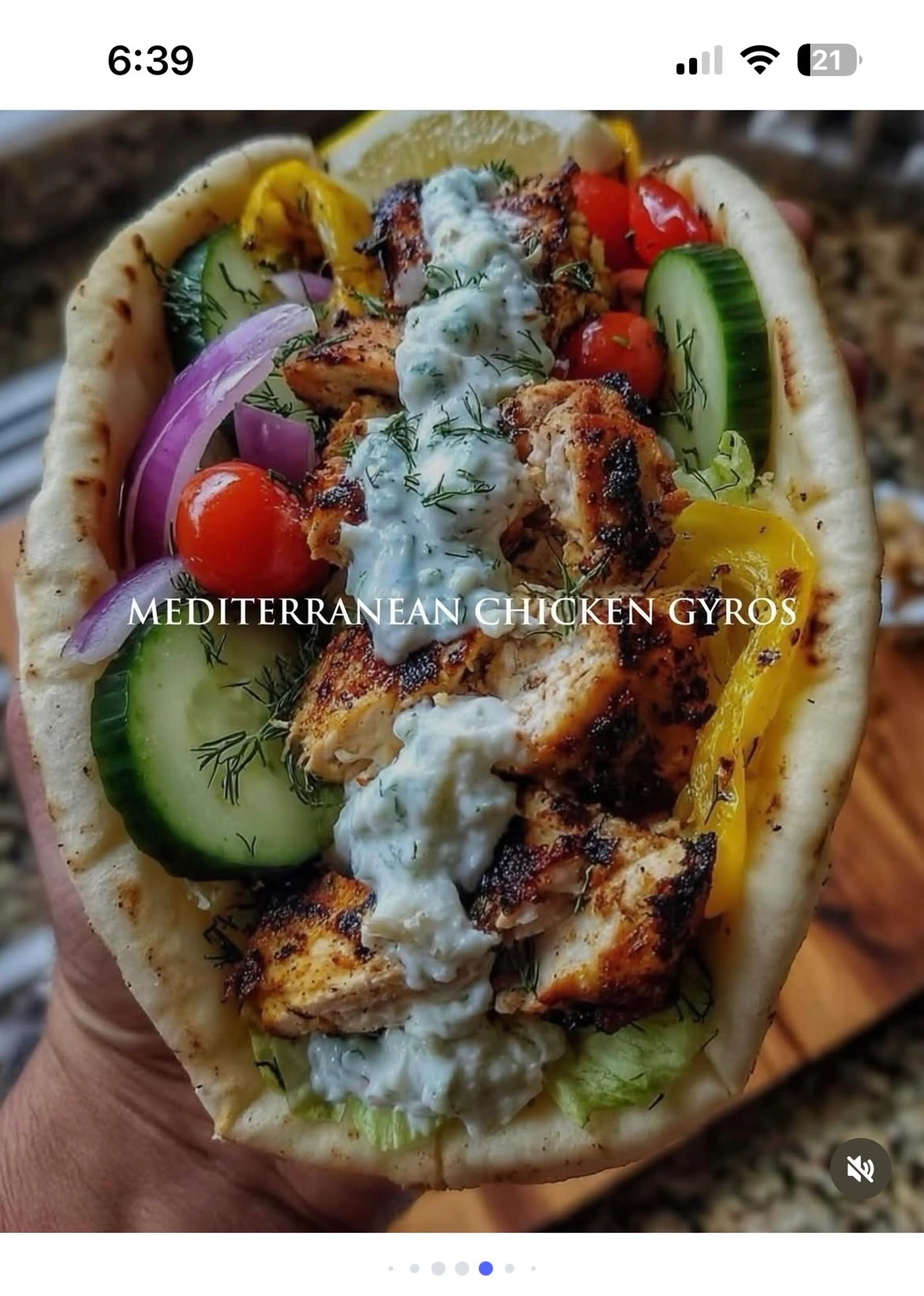 Mediterranean Chicken Gyros
