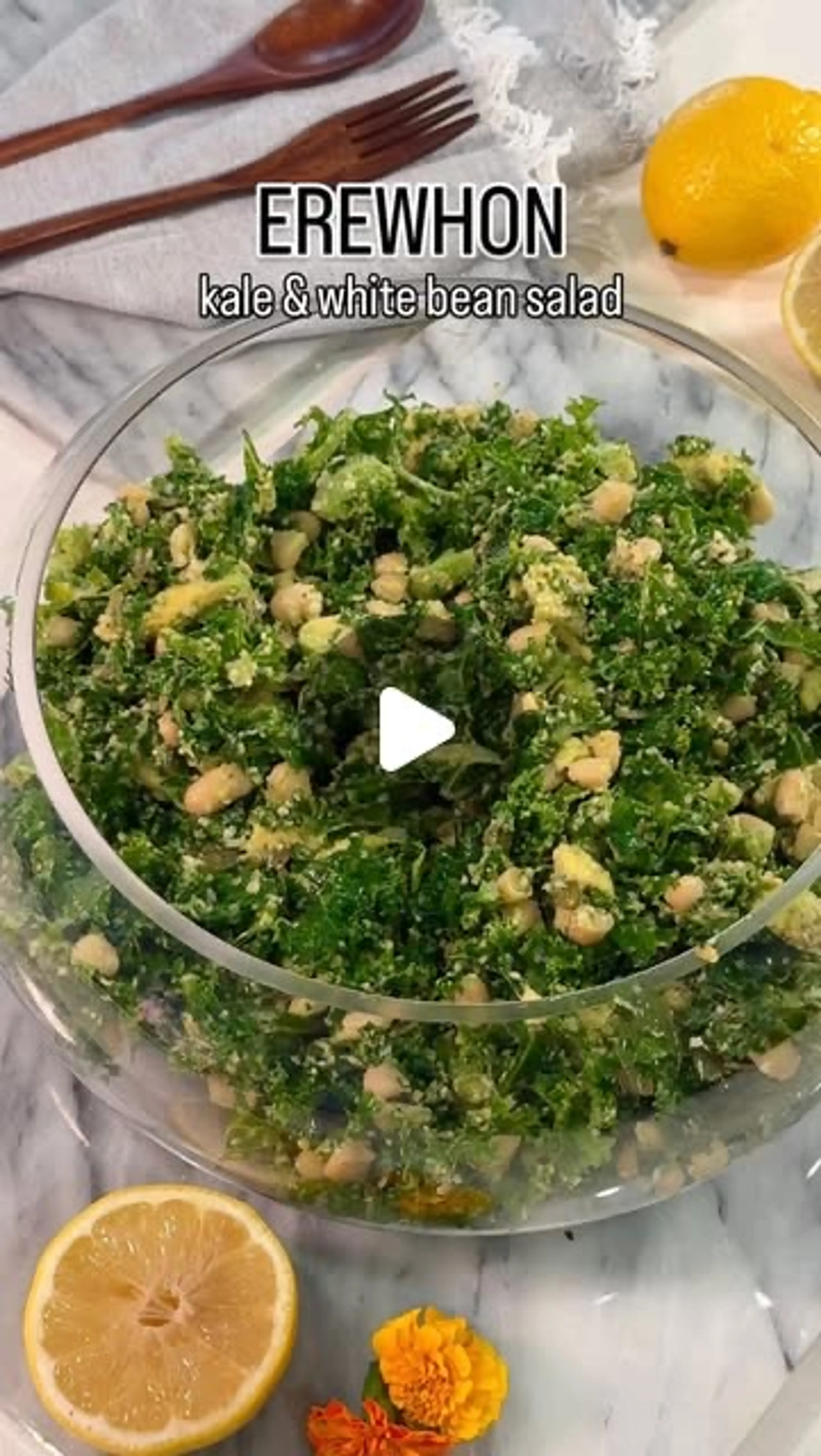 Erewhon Copycat Kale & White Bean Salad