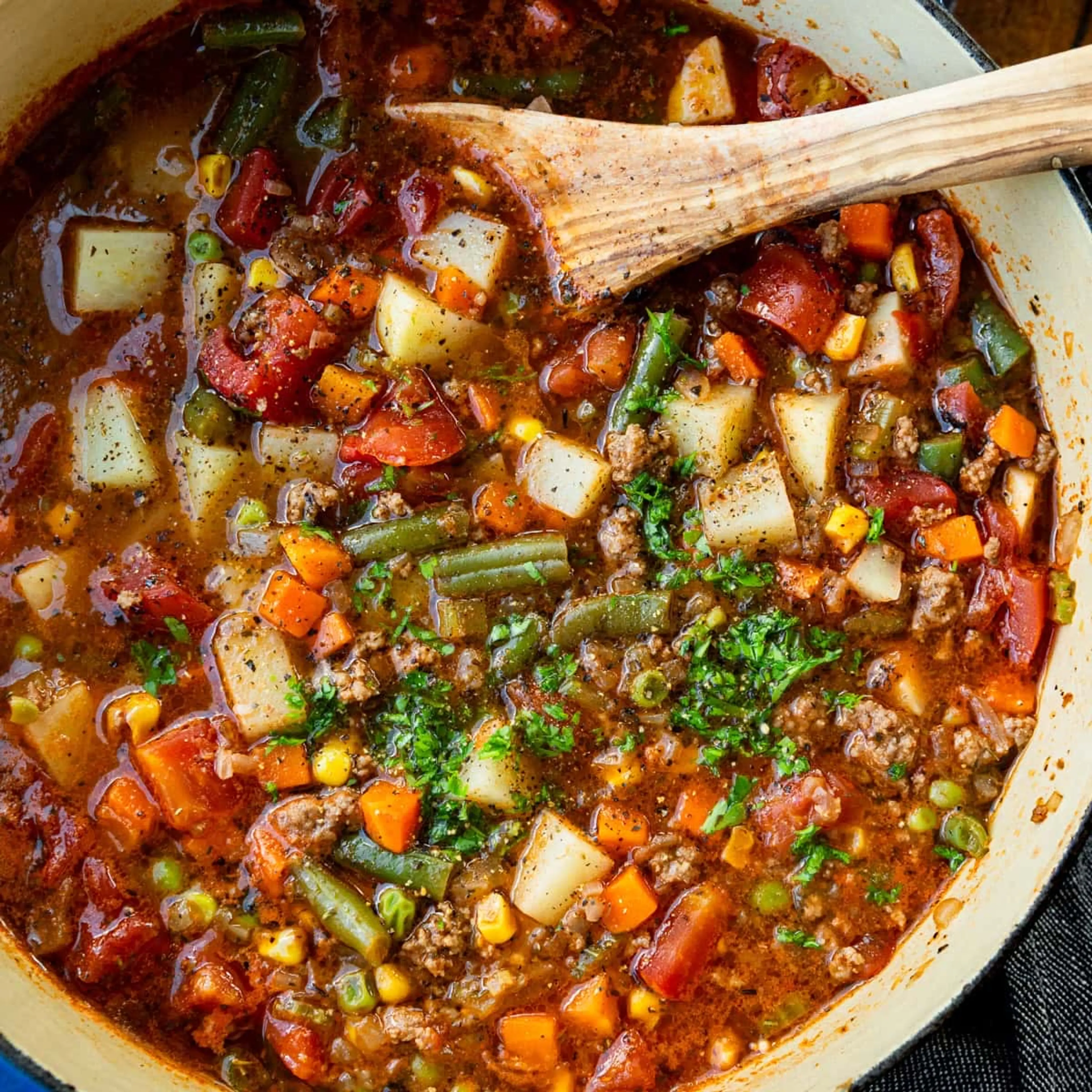 Ground Beef Veggie Soup