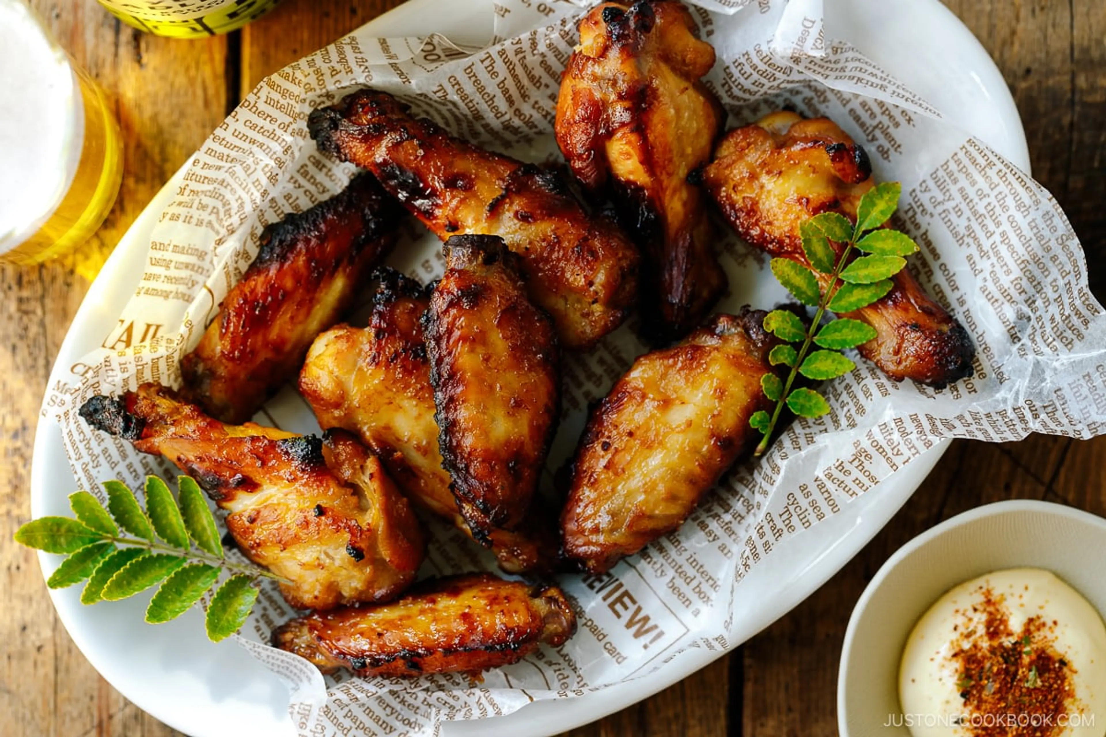 Garlic Miso Chicken Wings