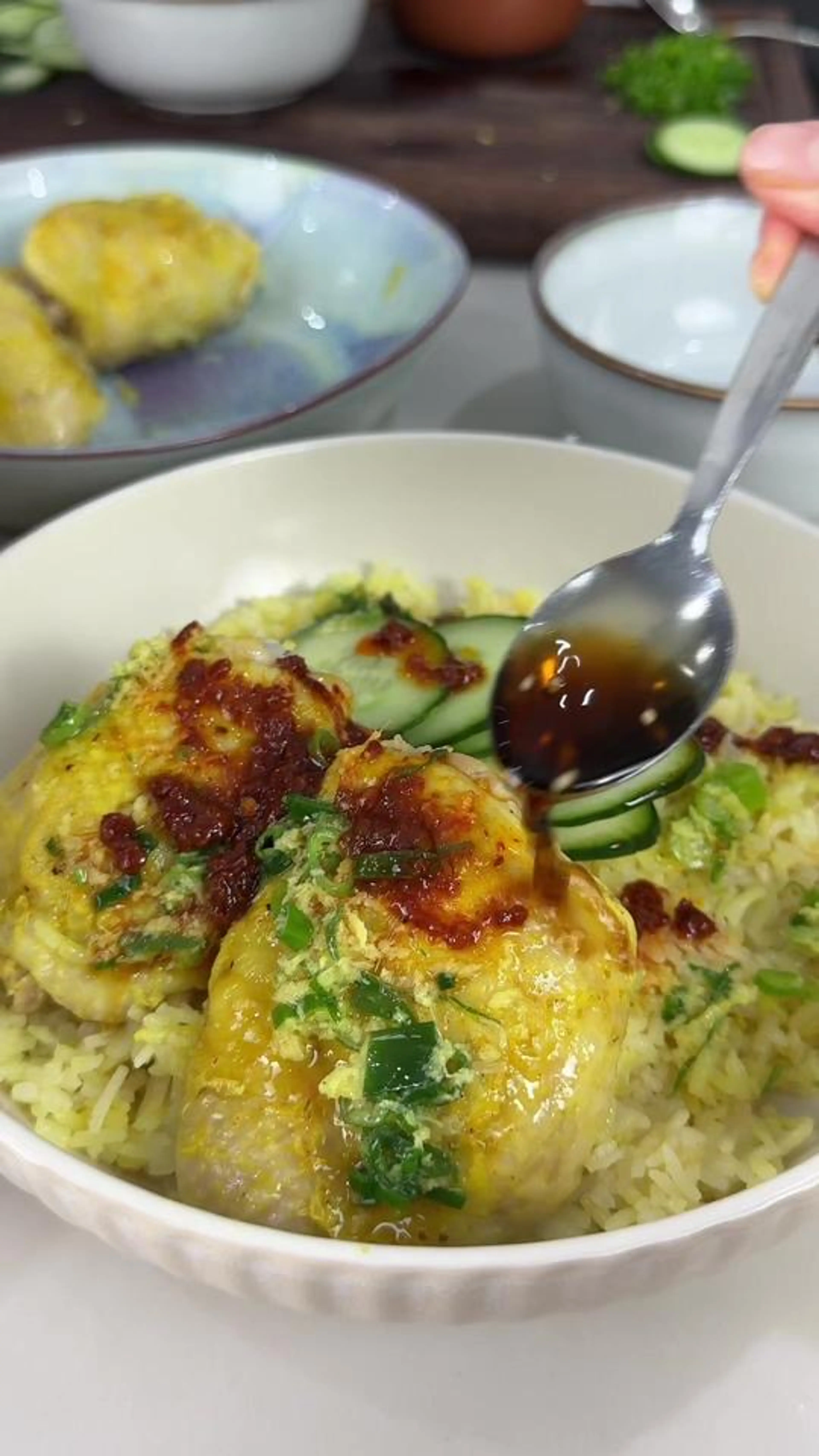 One Pot Hainanese Chicken Rice