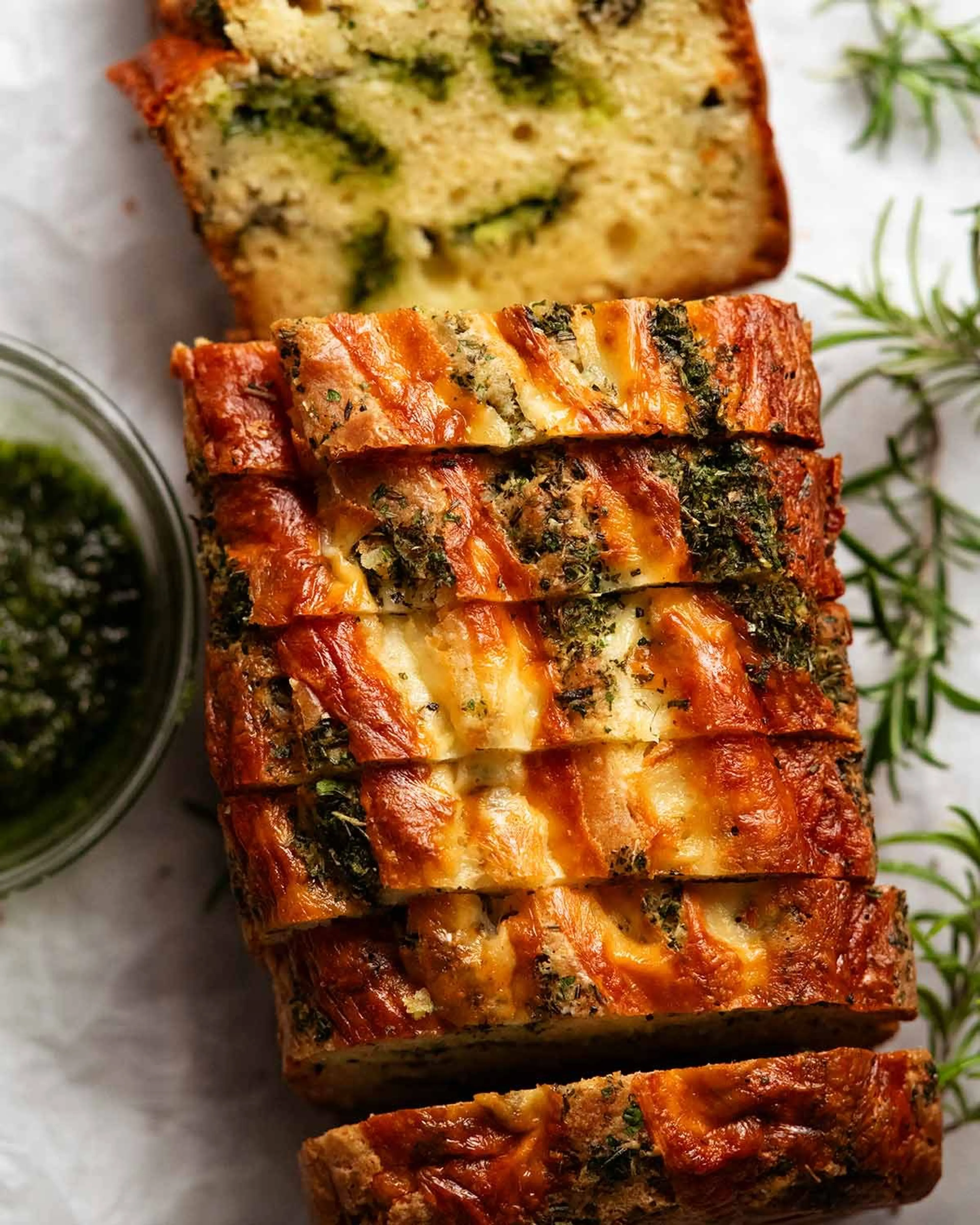 Cheese, Garlic and Herb Quick Bread (no yeast)
