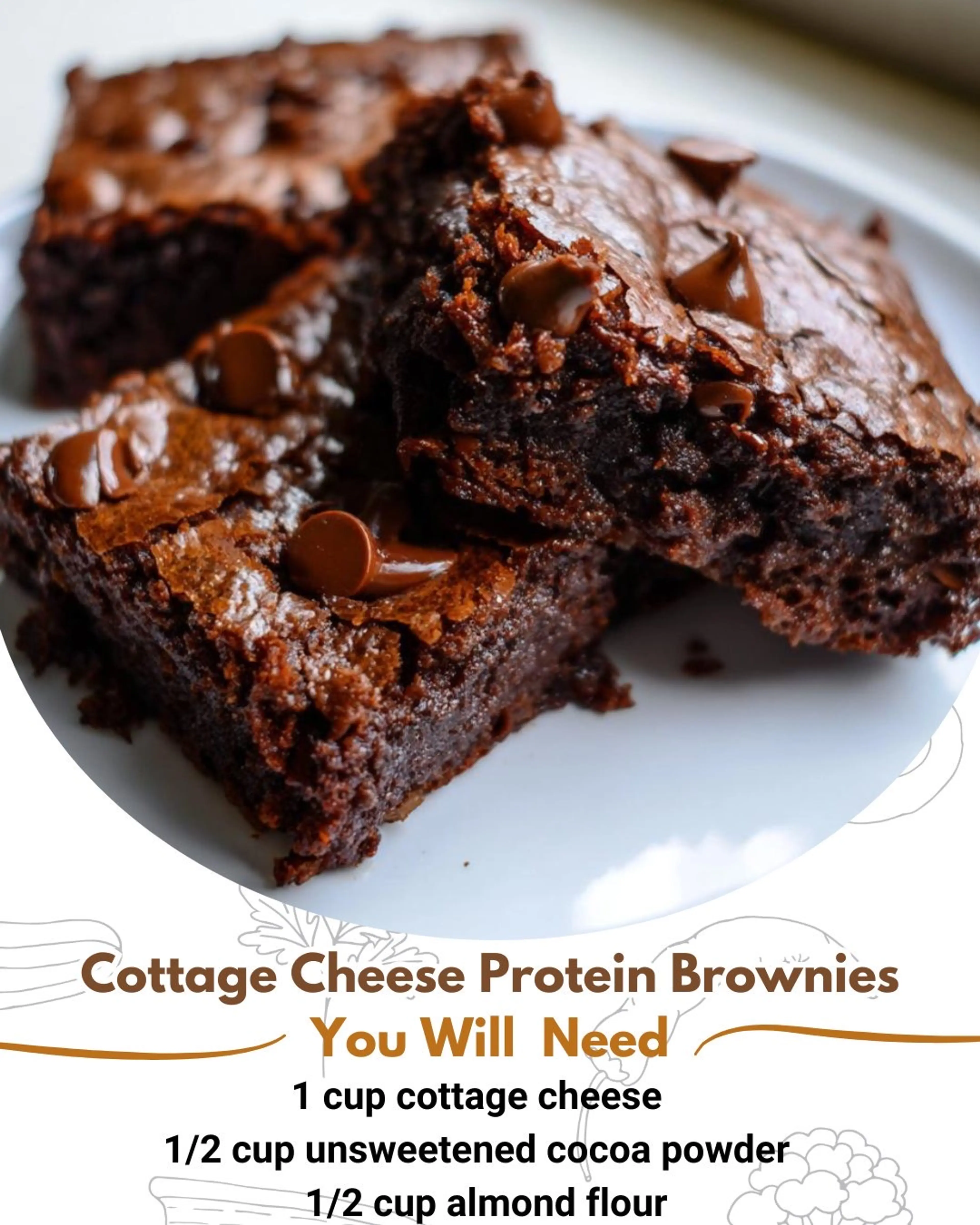 Cottage Cheese Protein Brownies