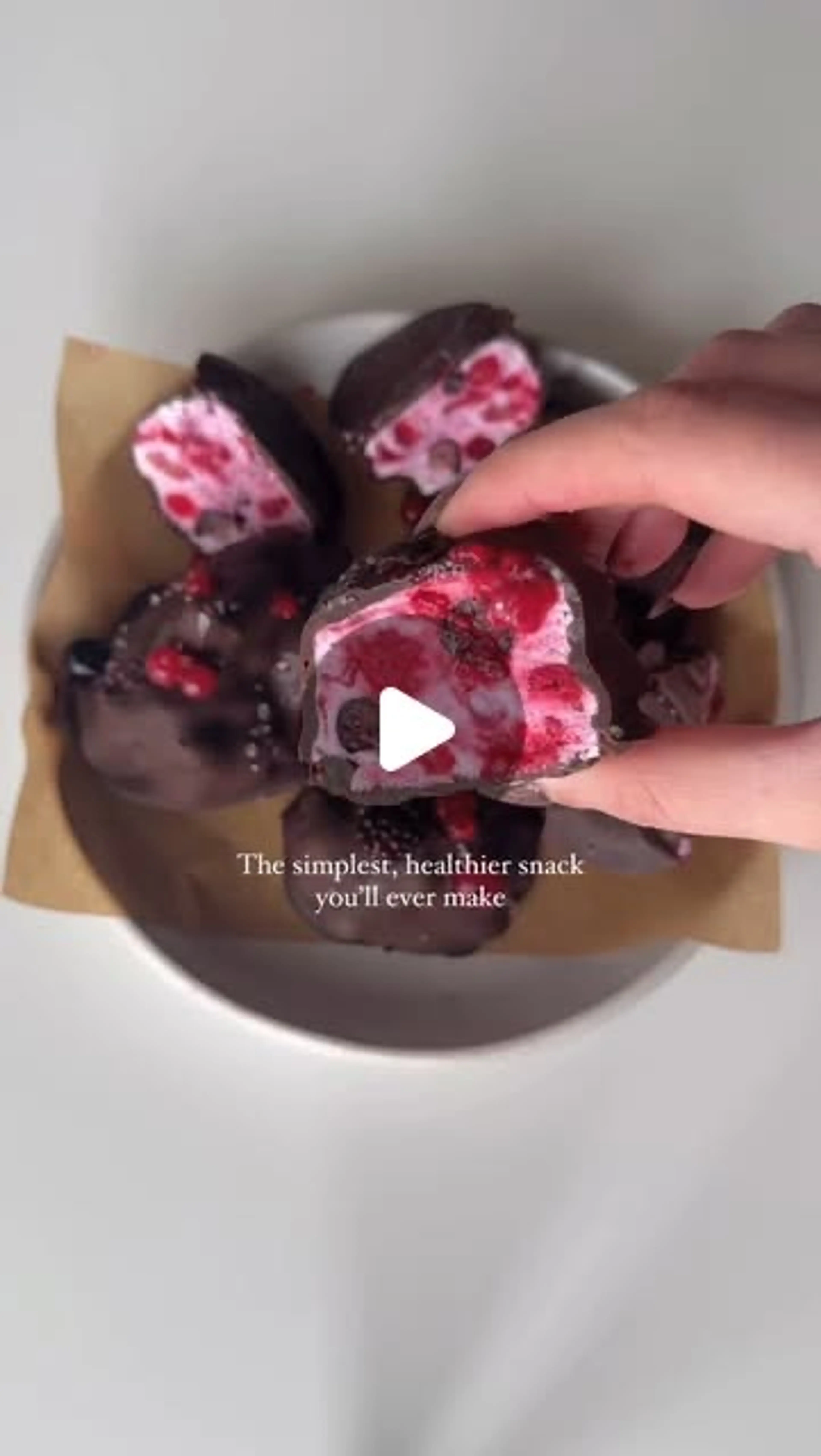 Yogurt Clusters with Mixed Frozen Berries