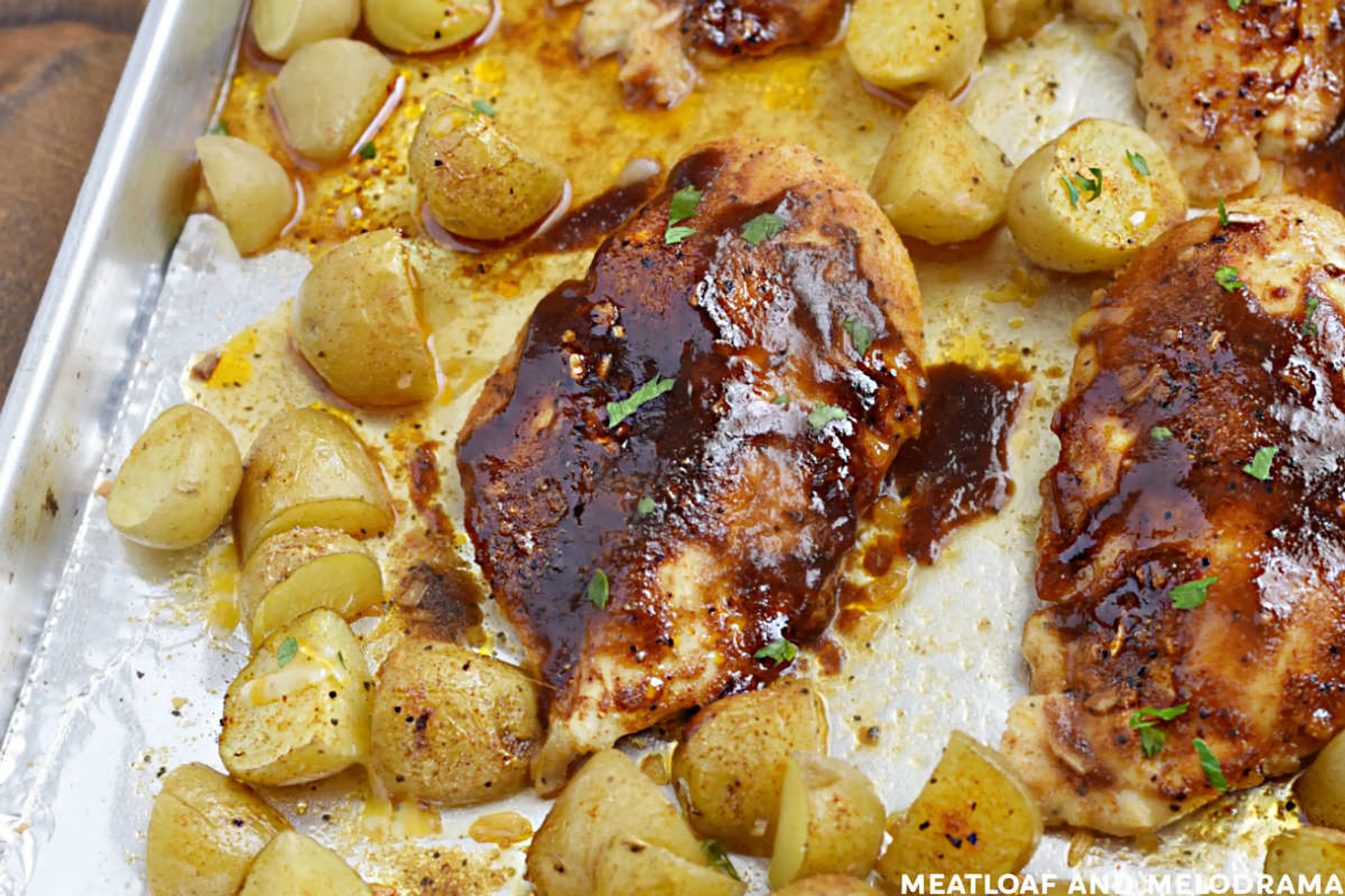 Sheet Pan BBQ Chicken Dinner