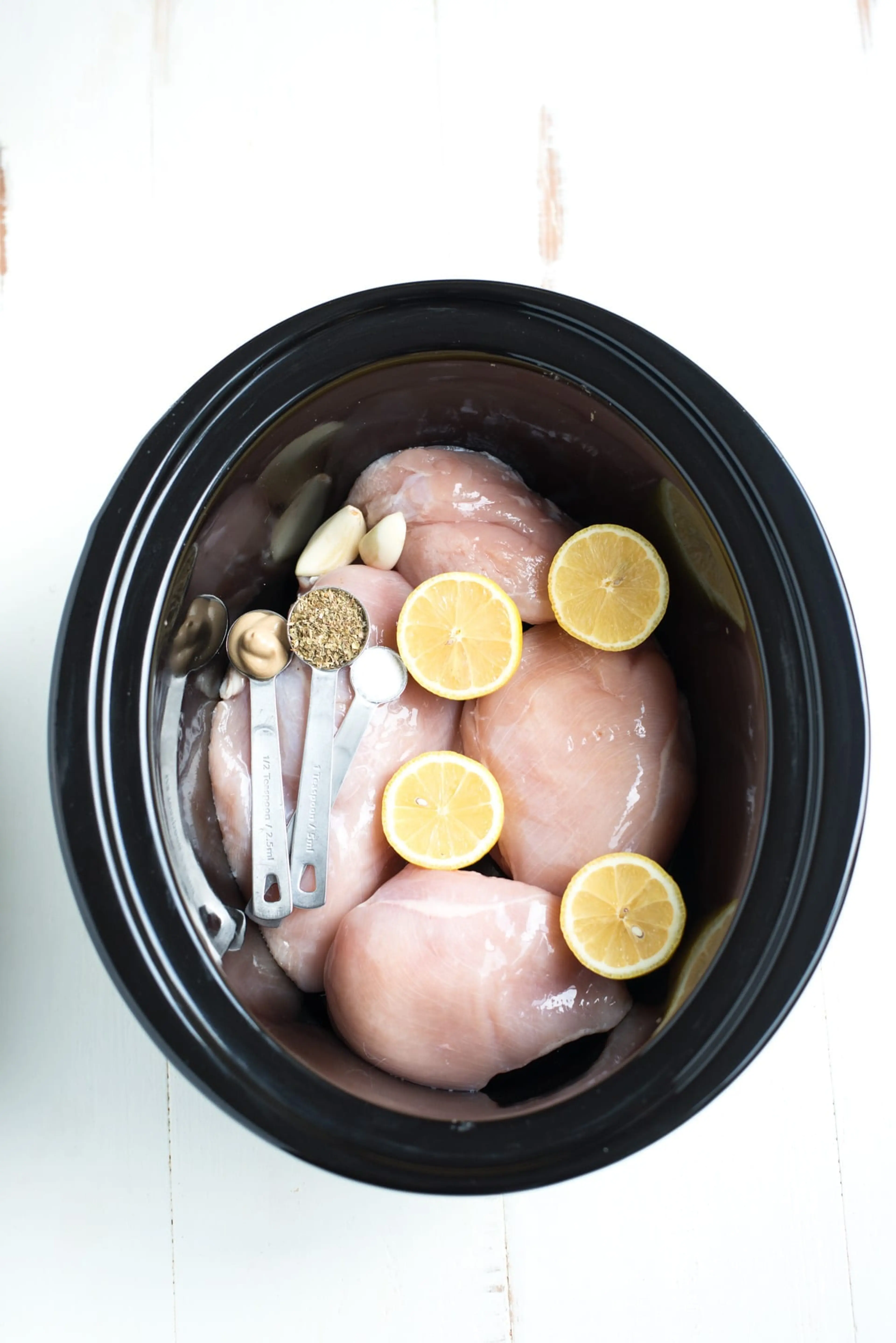 Slow Cooker Lemon Herb Chicken