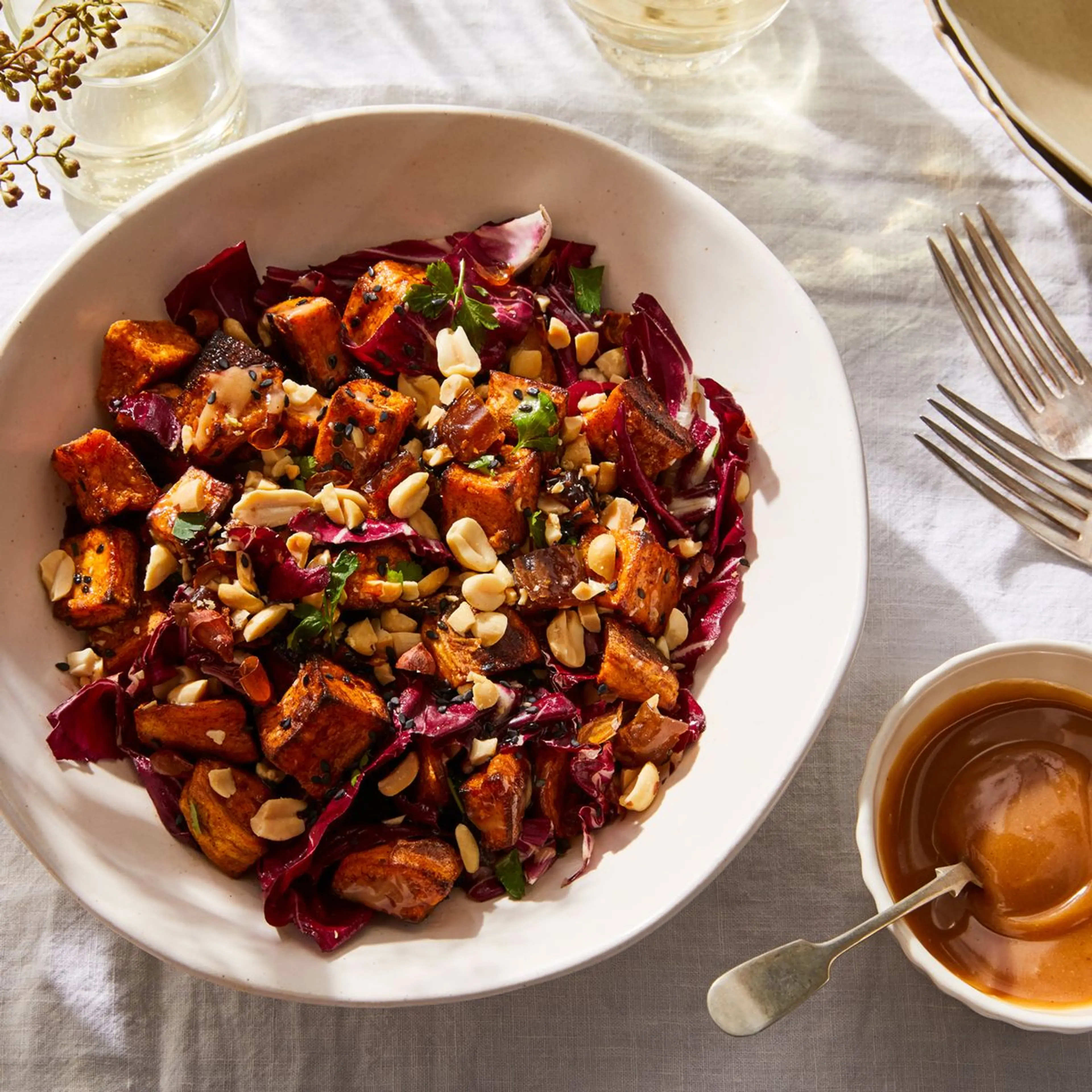 Spiced Peanut Sweet Potato Salad