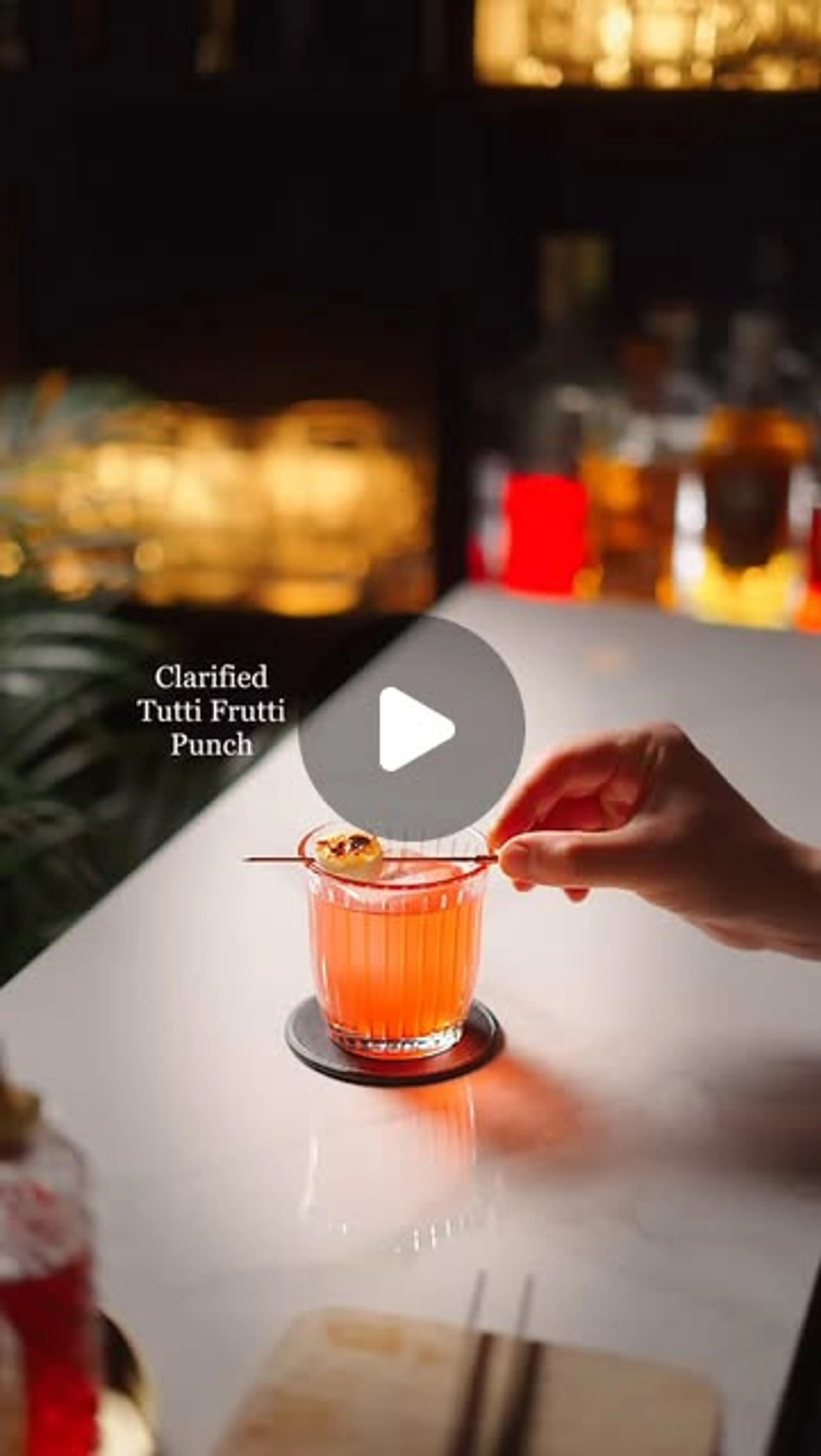 Clarified Tutti Frutti Punch