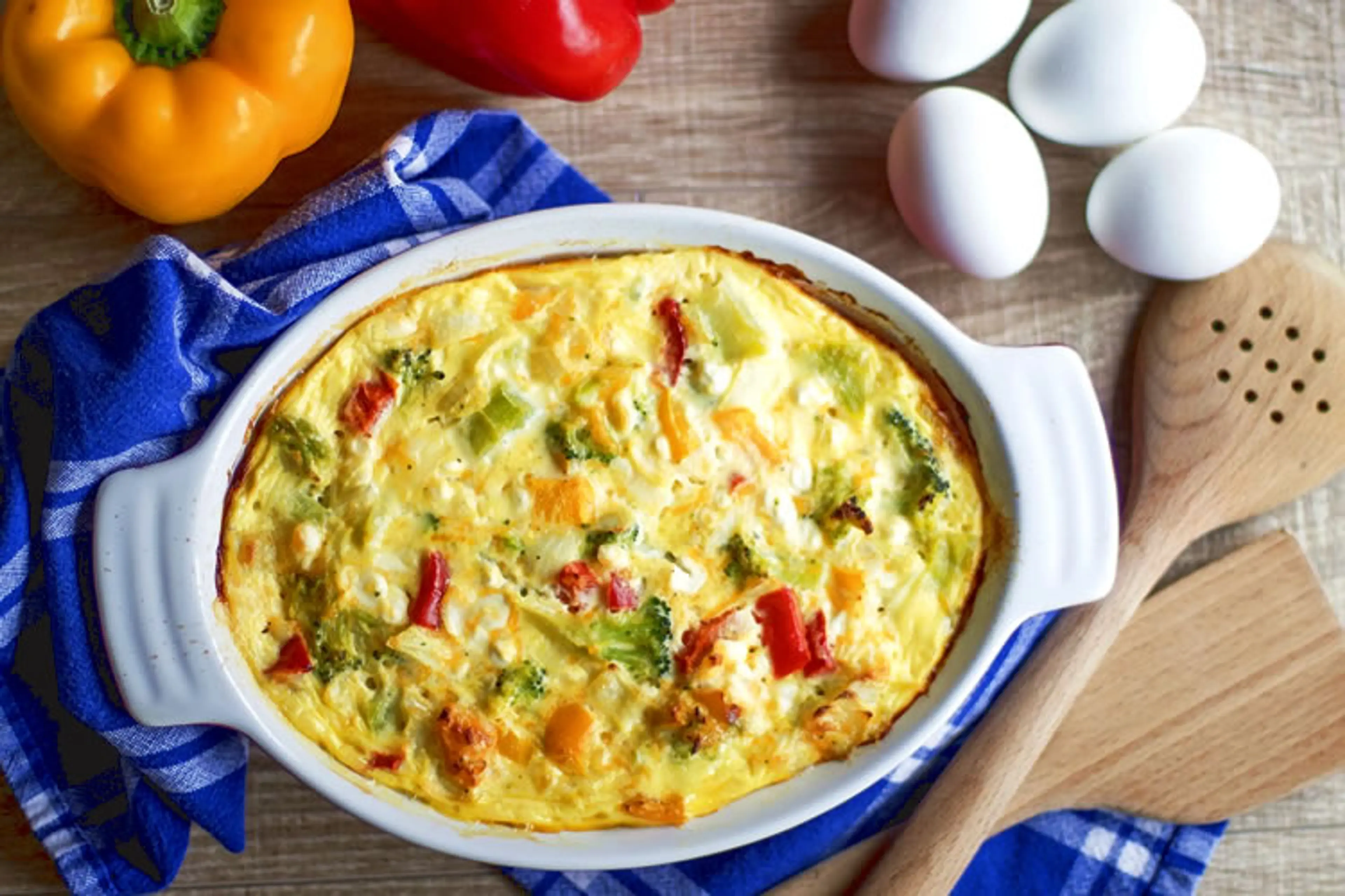 Crustless Garden Veggie Quiche (Low Carb, Gluten-free, Veget
