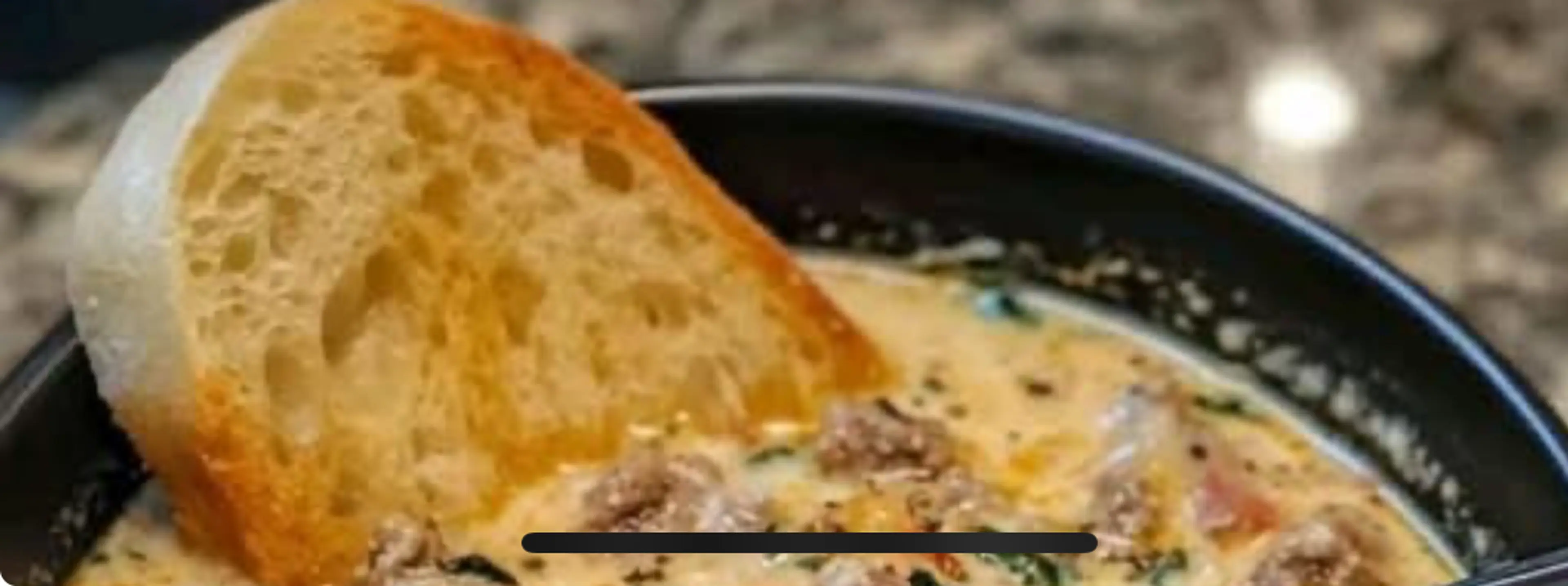 Creamy Parmesan Italian sausage soup