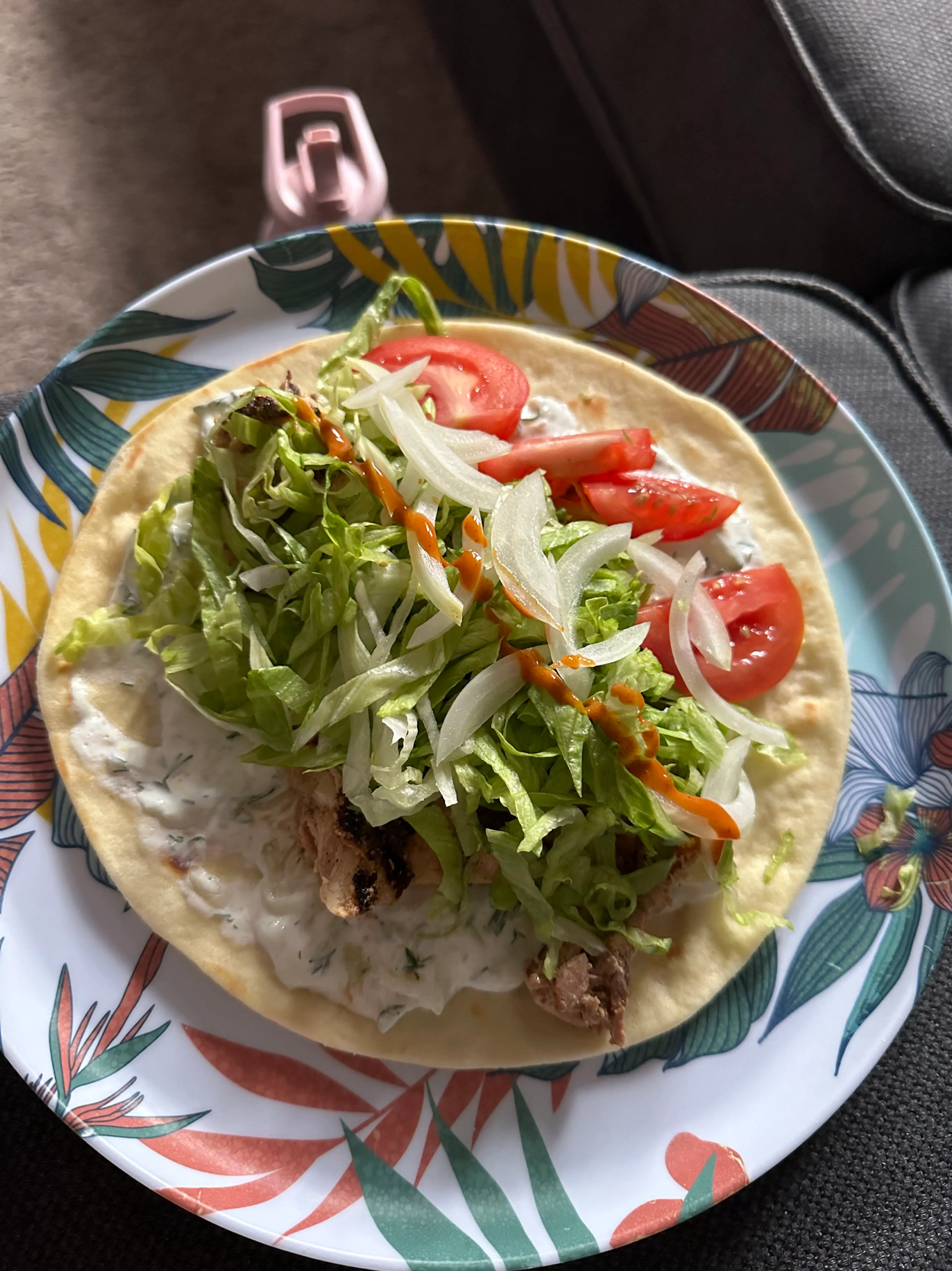 Chicken Gyros (homemade Tzatziki)