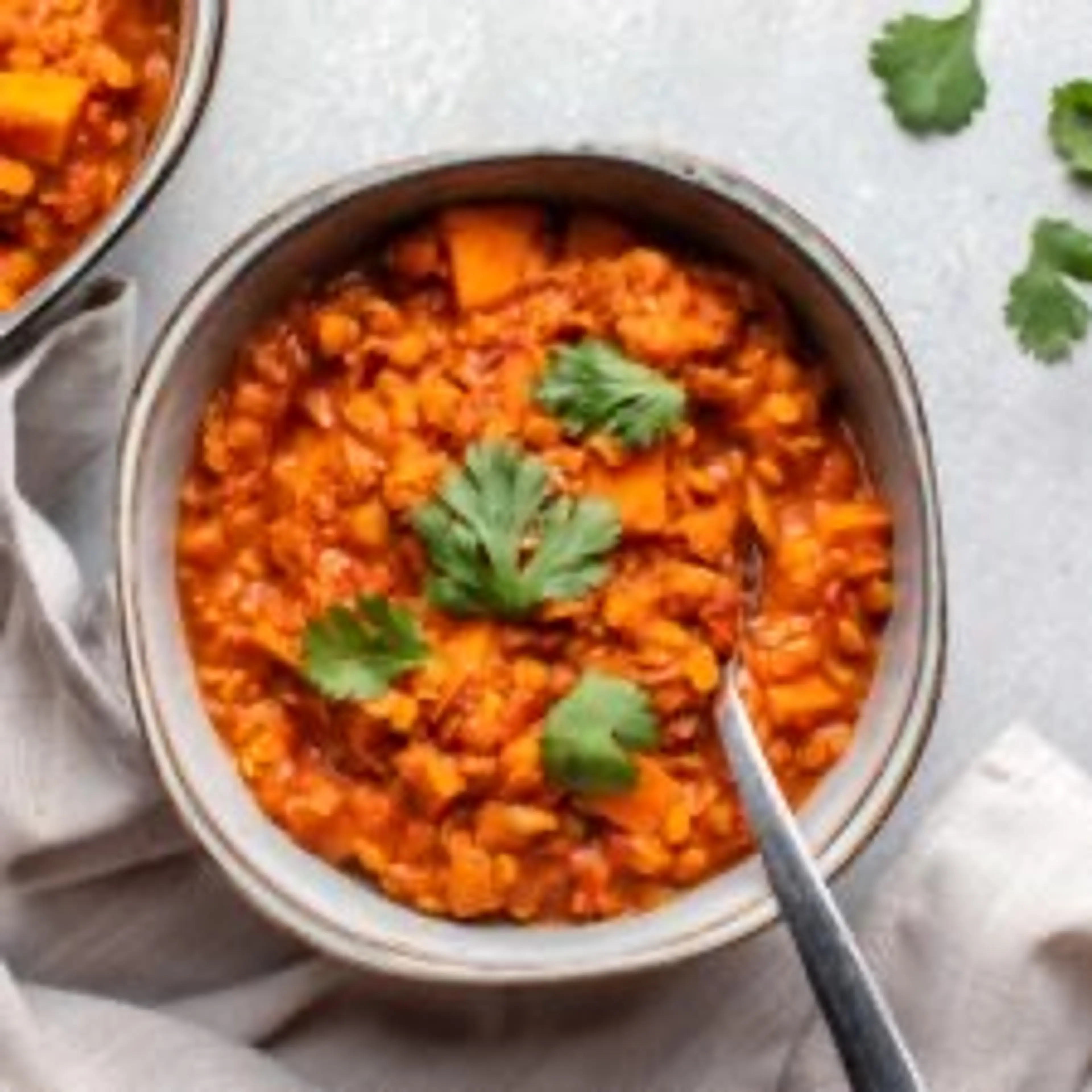 Sweet Potato, Red Lentil, and Peanut Stew