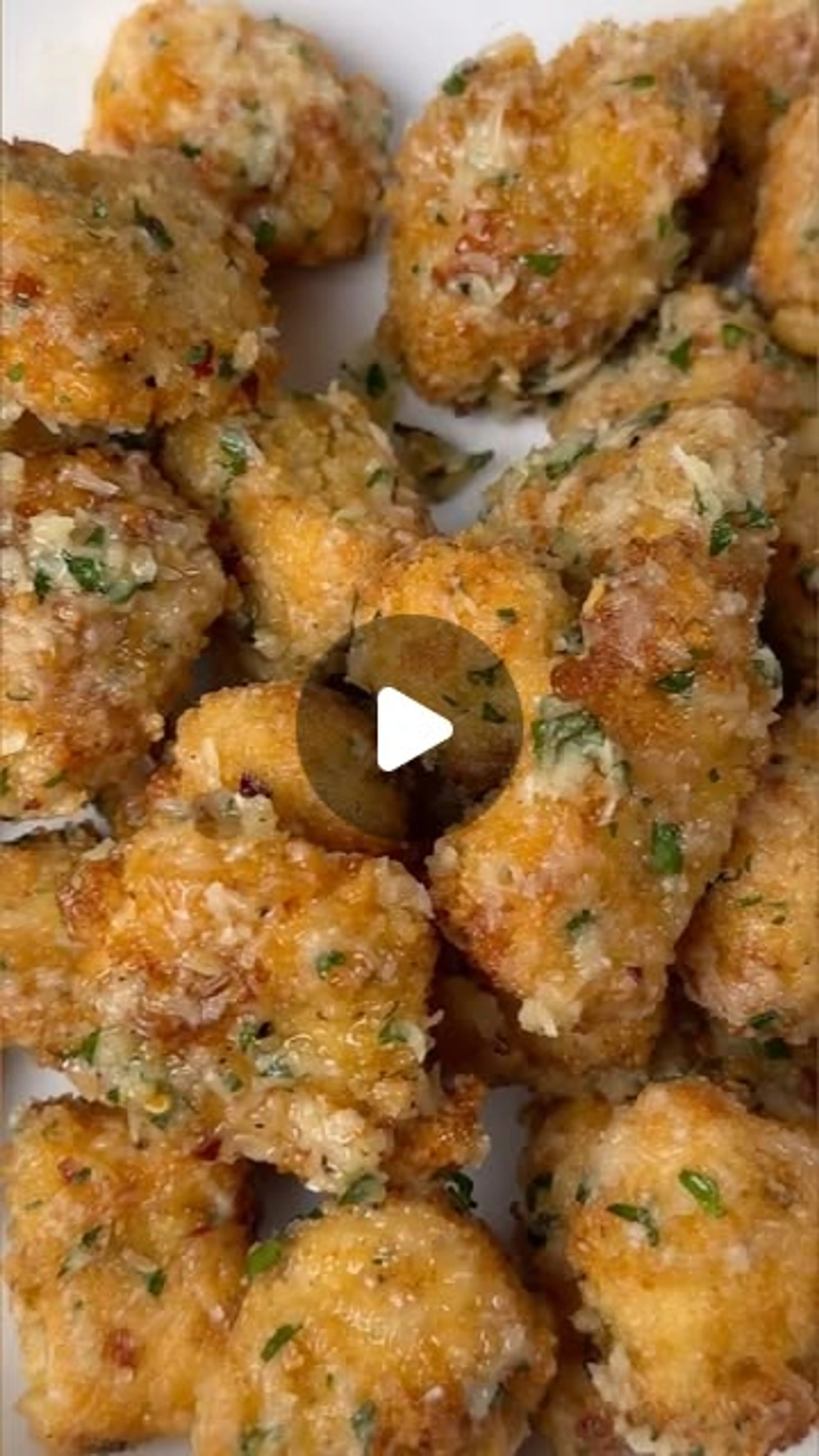 Garlic Parmesan Chicken Bites Made in the Air Fryer