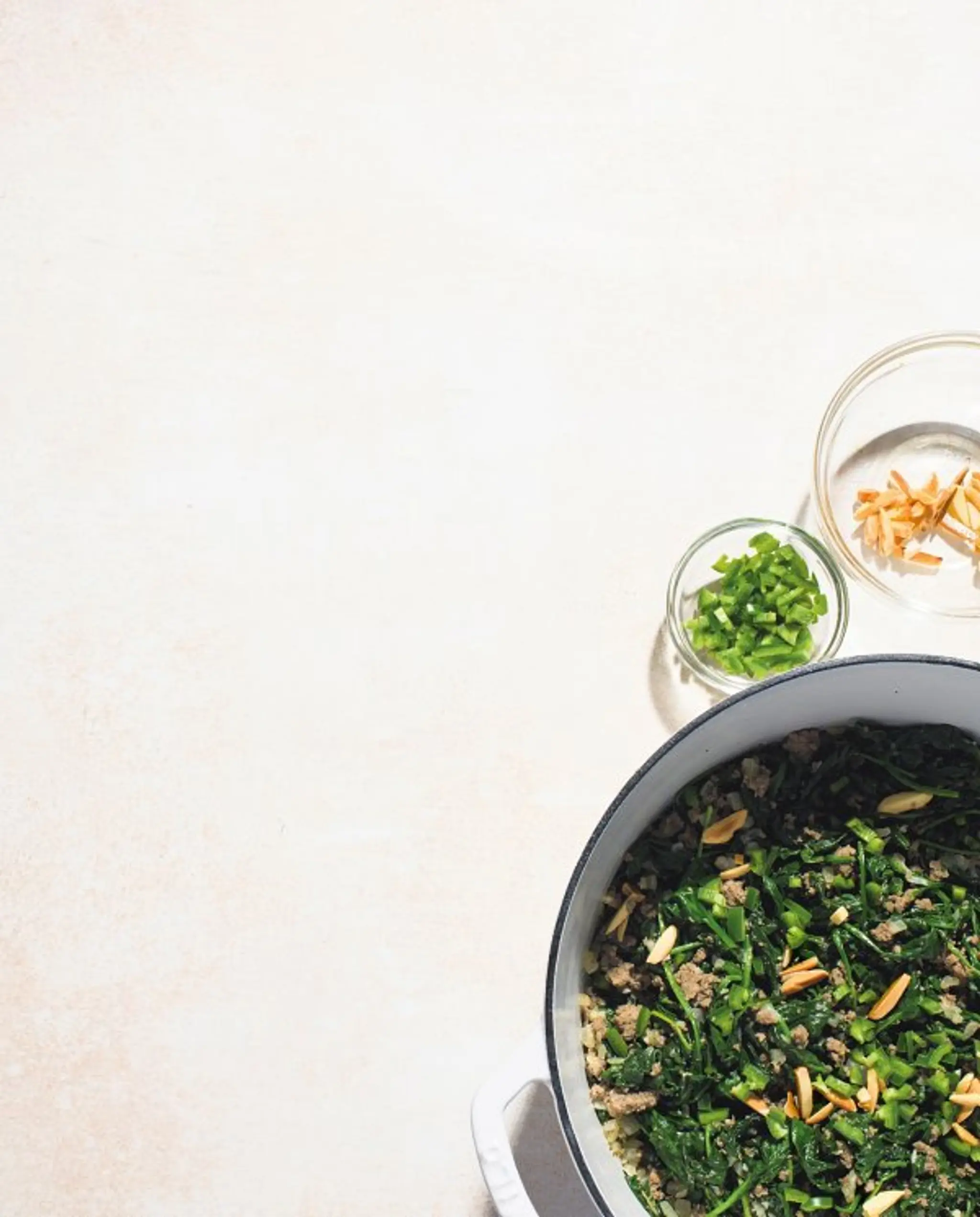 Lebanese-Style Beef and Spinach Stew