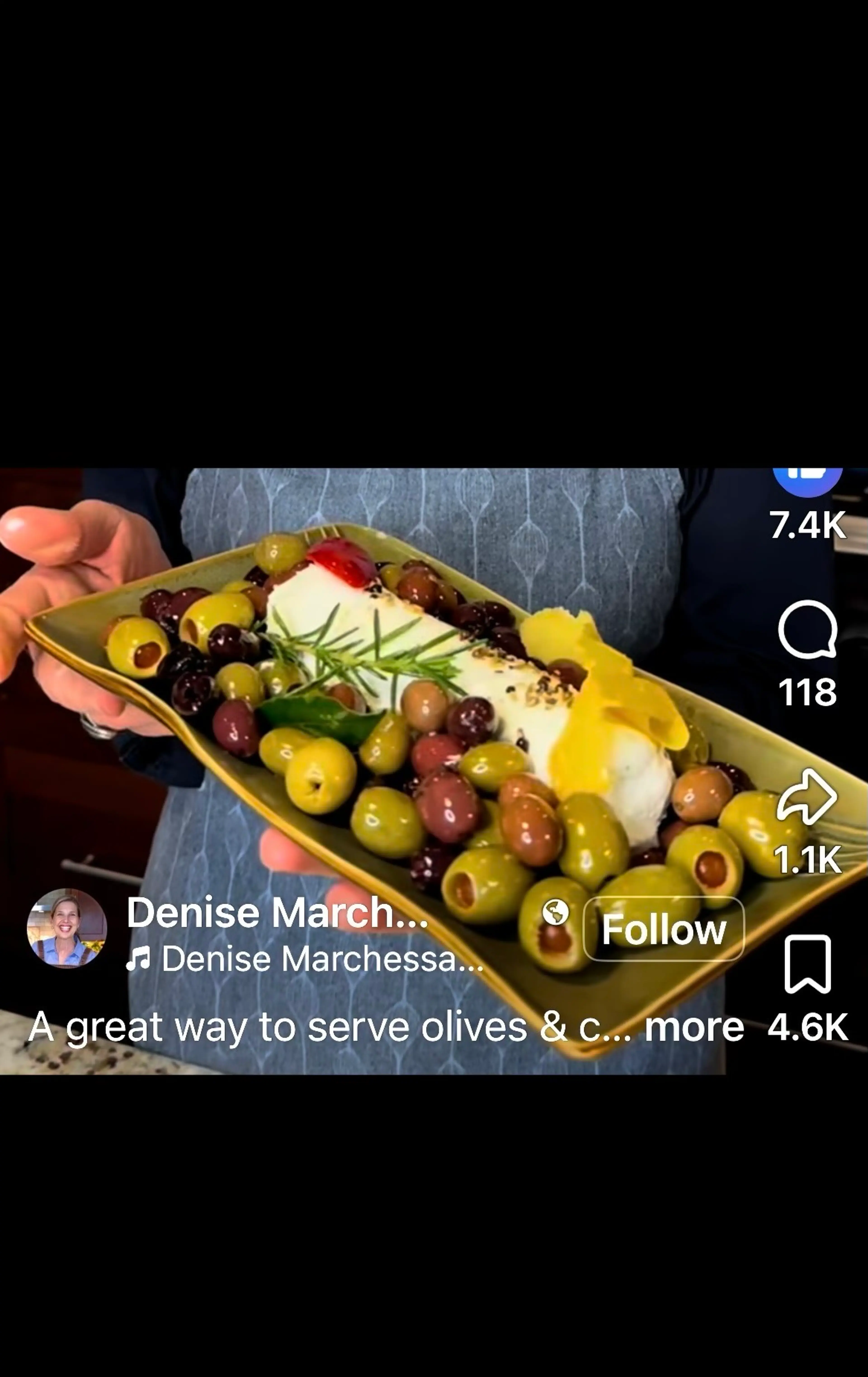 A Great Way to Serve Olives & Cheese