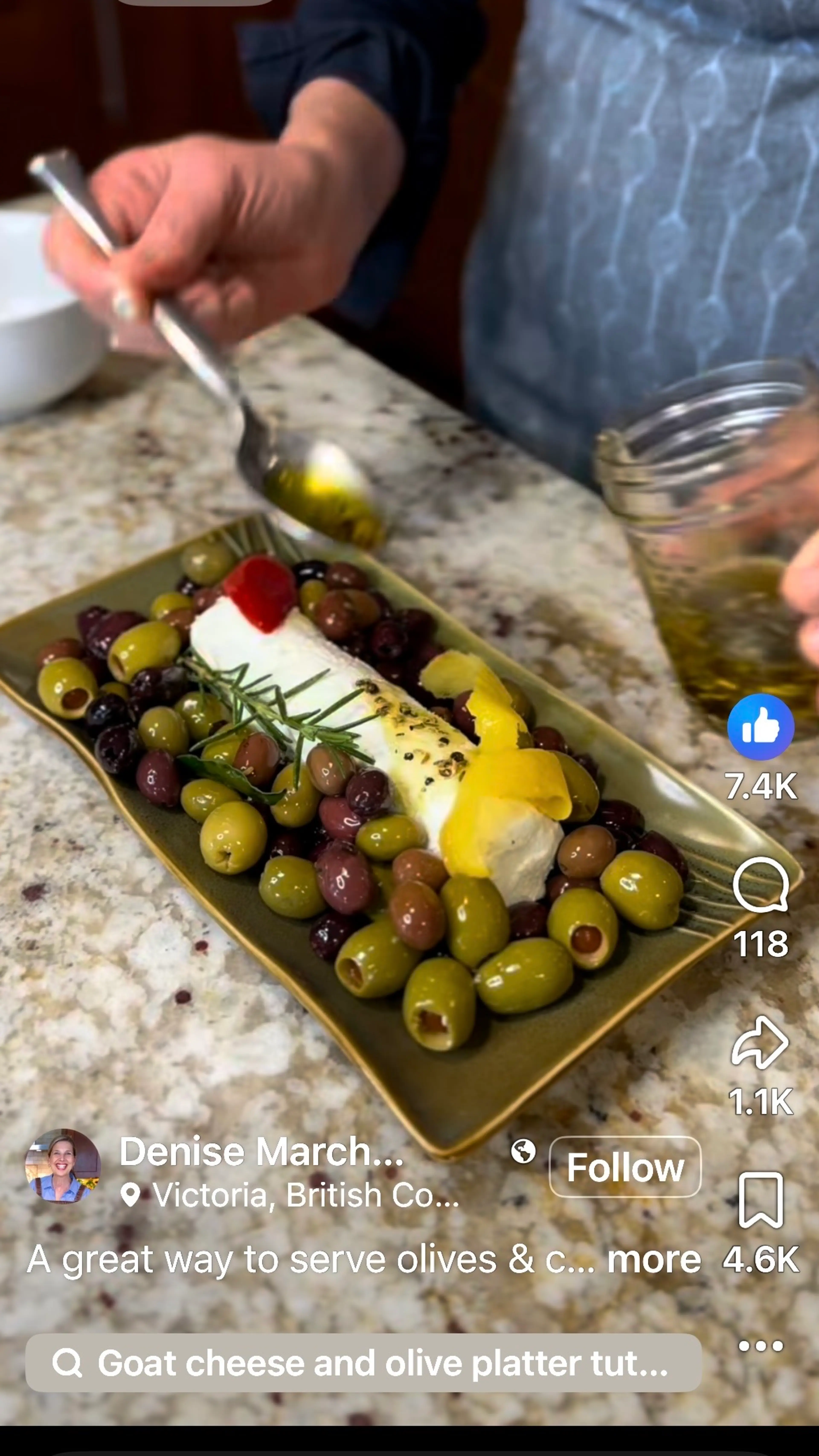 A Great Way to Serve Olives & Cheese