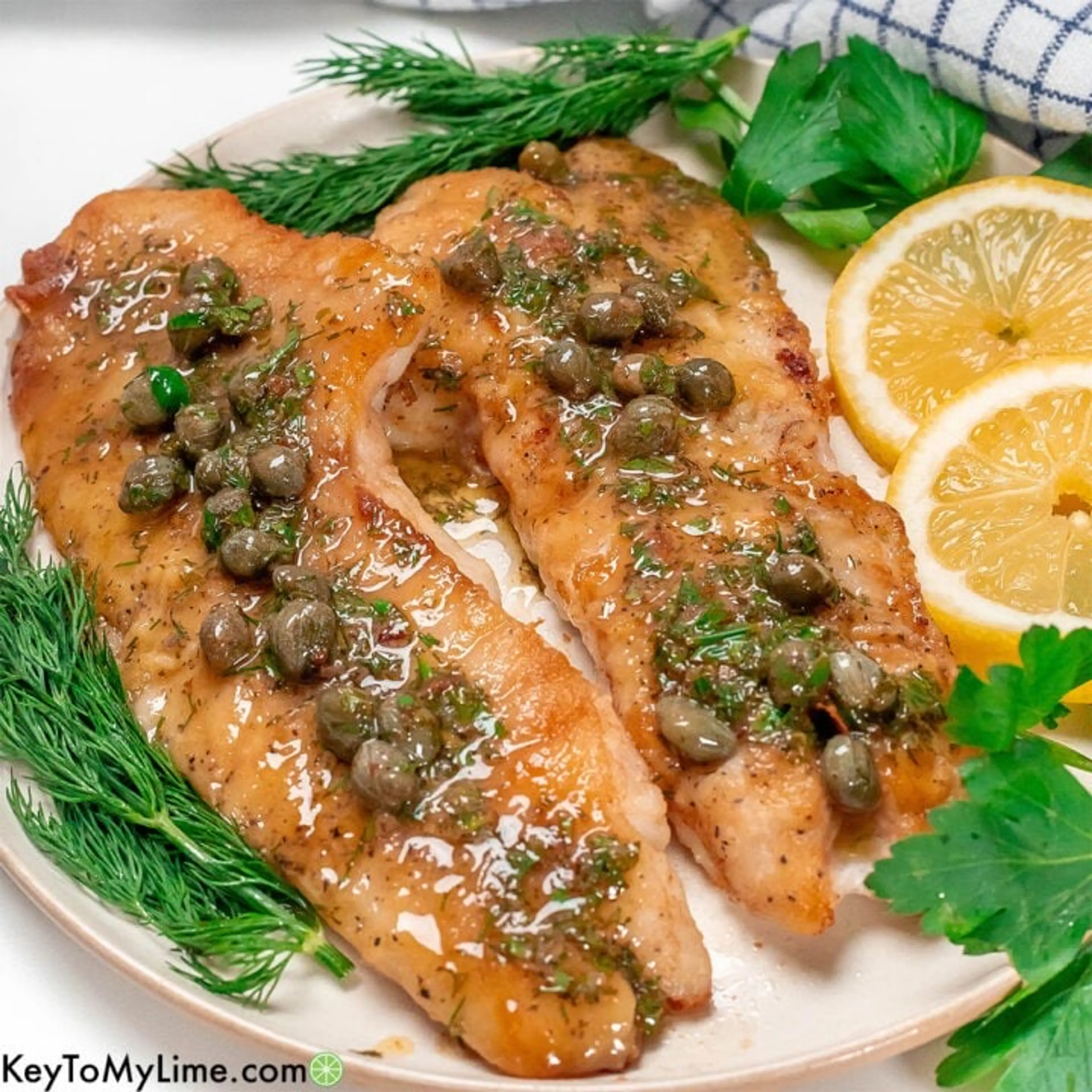 BEST Pan-Seared Rockfish with Lemon Butter Sauce