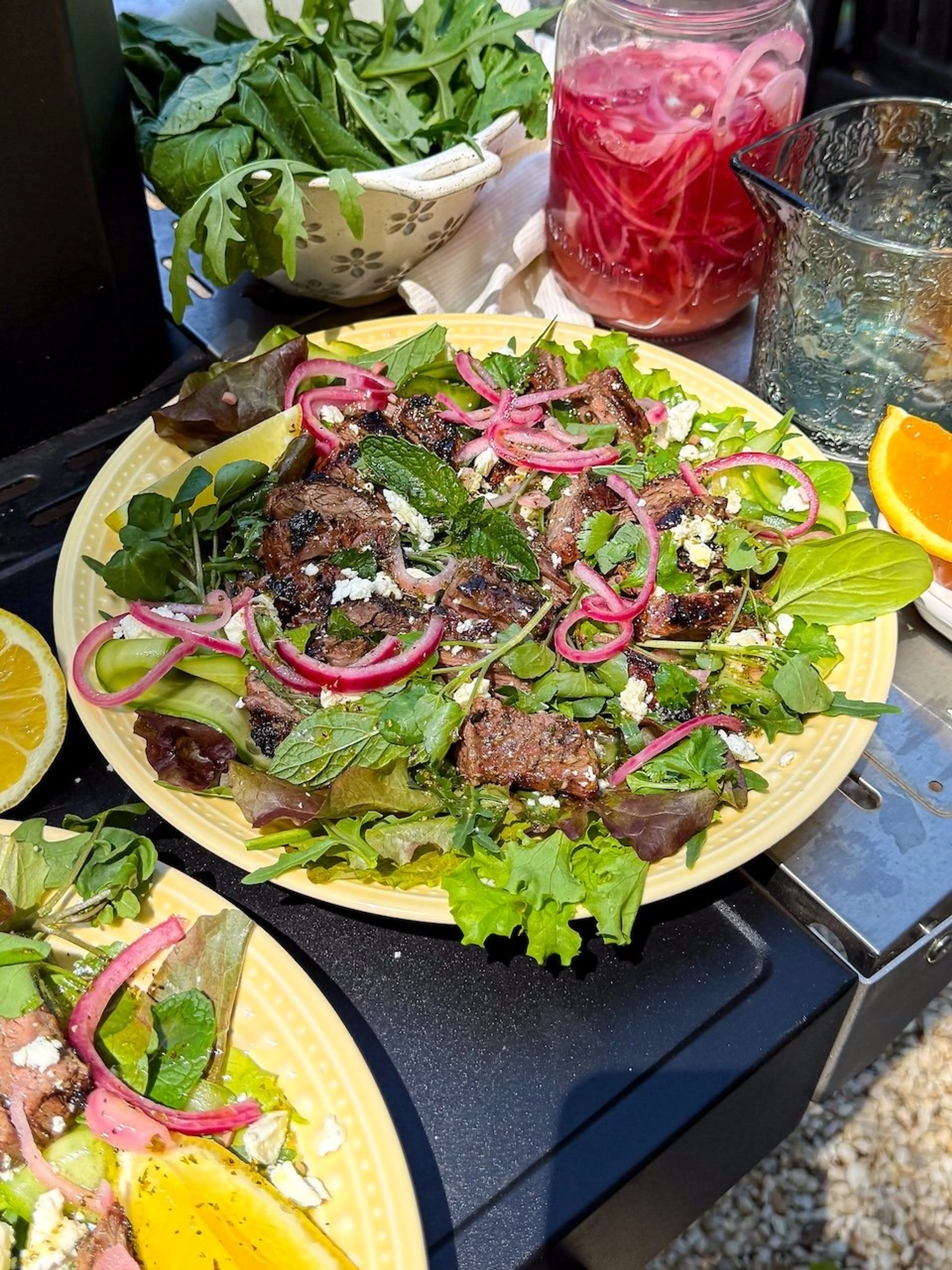 Citrus Marinated Skirt Steak Salad