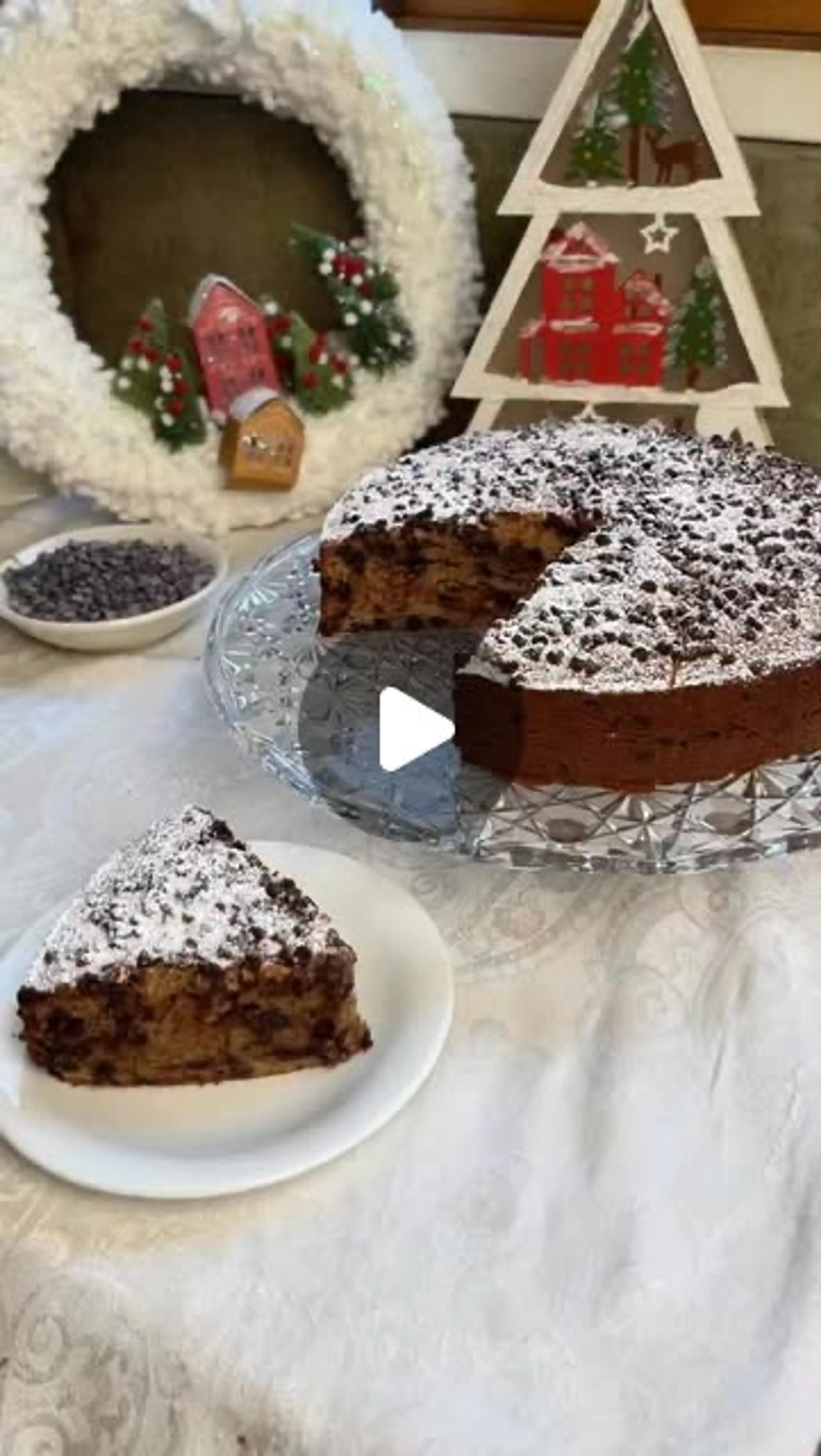 The Most Moist Chocolate Chip Cake