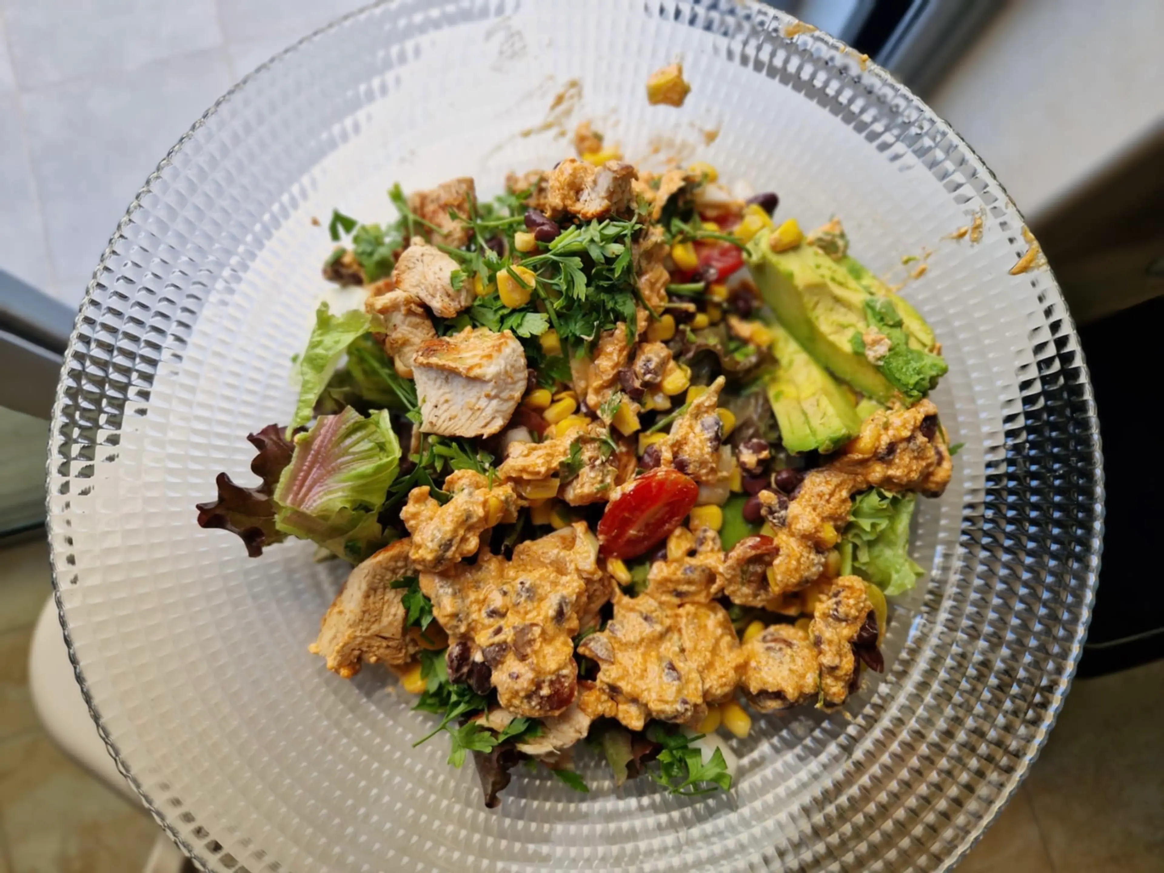 Garlic Taco Salad