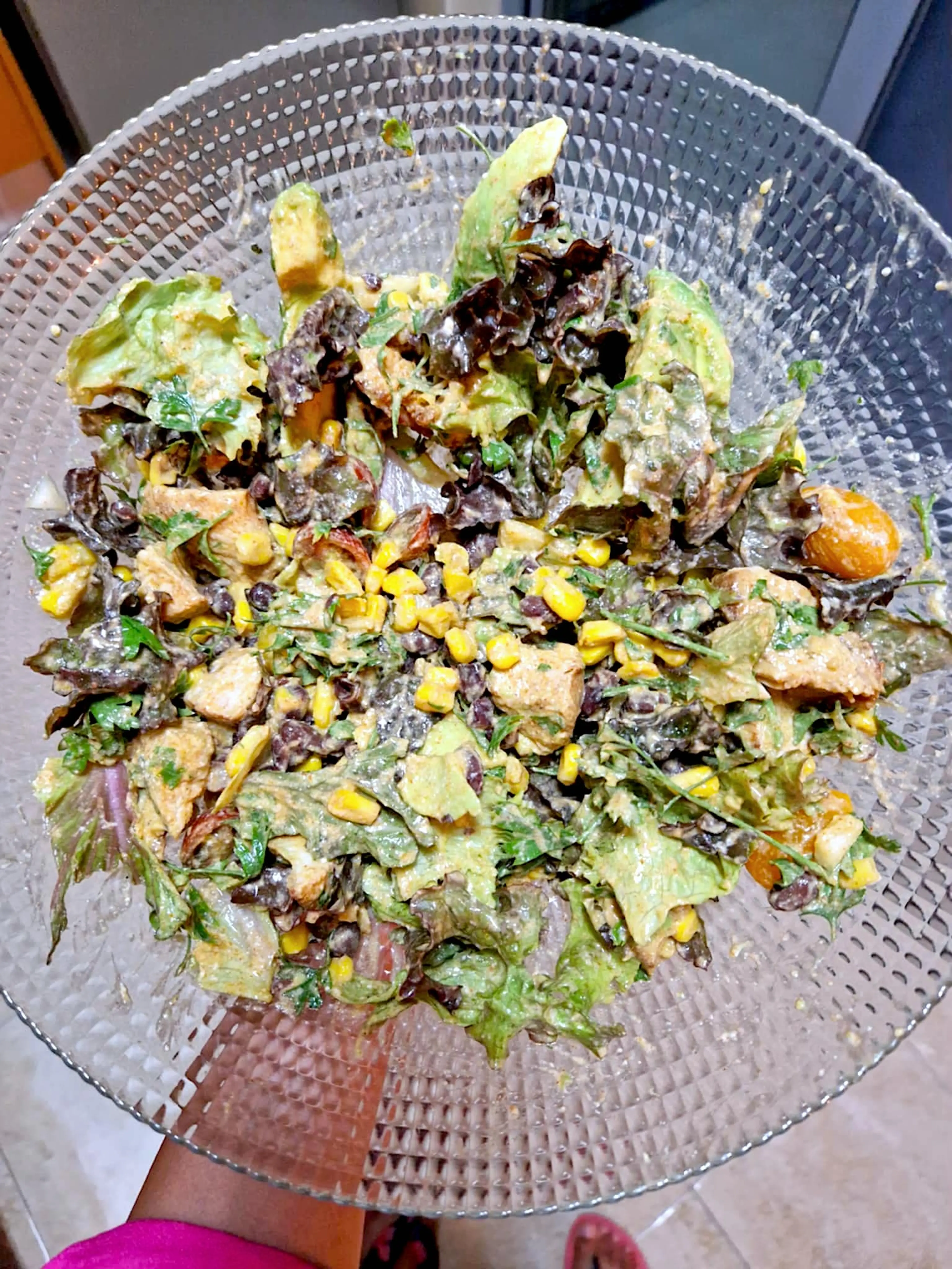 Garlic Taco Salad